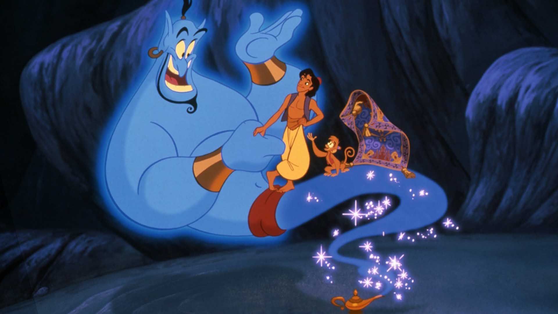 علاءالدین و غول چراغ جادو در انیمیشن Aladdin