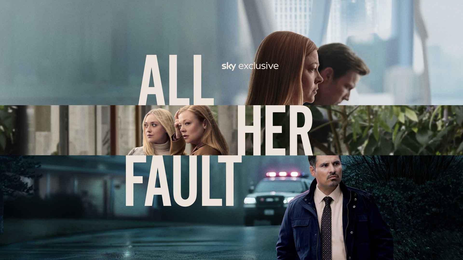 بازیگران اصلی سریال All Her Fault در کاور مجموعه