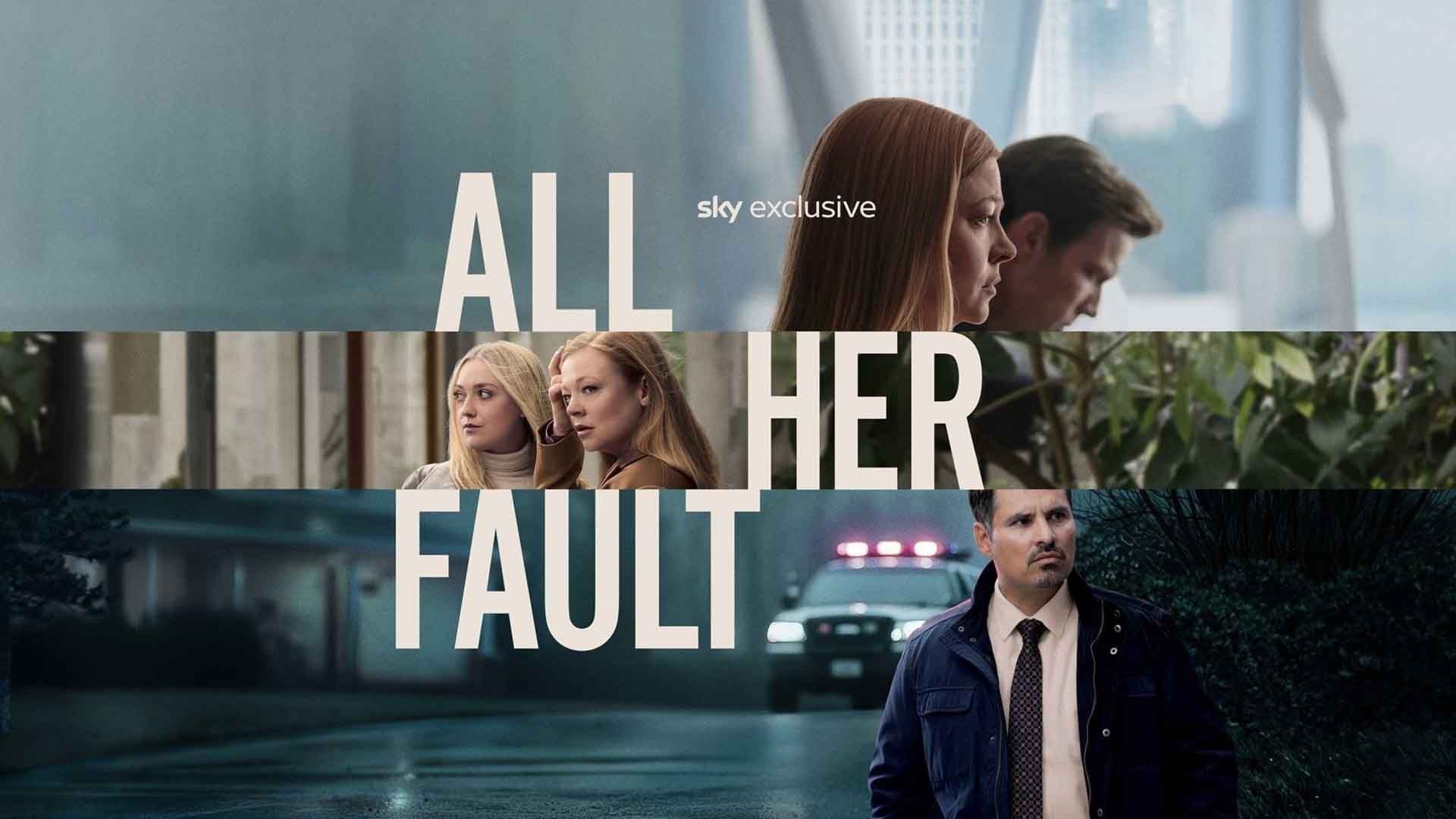 بازیگران اصلی سریال All Her Fault در کاور مجموعه