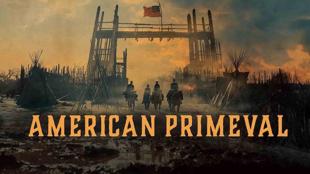 چند شخصیت با اسب در سریال American Primeval از دروازه دور می‌شوند
