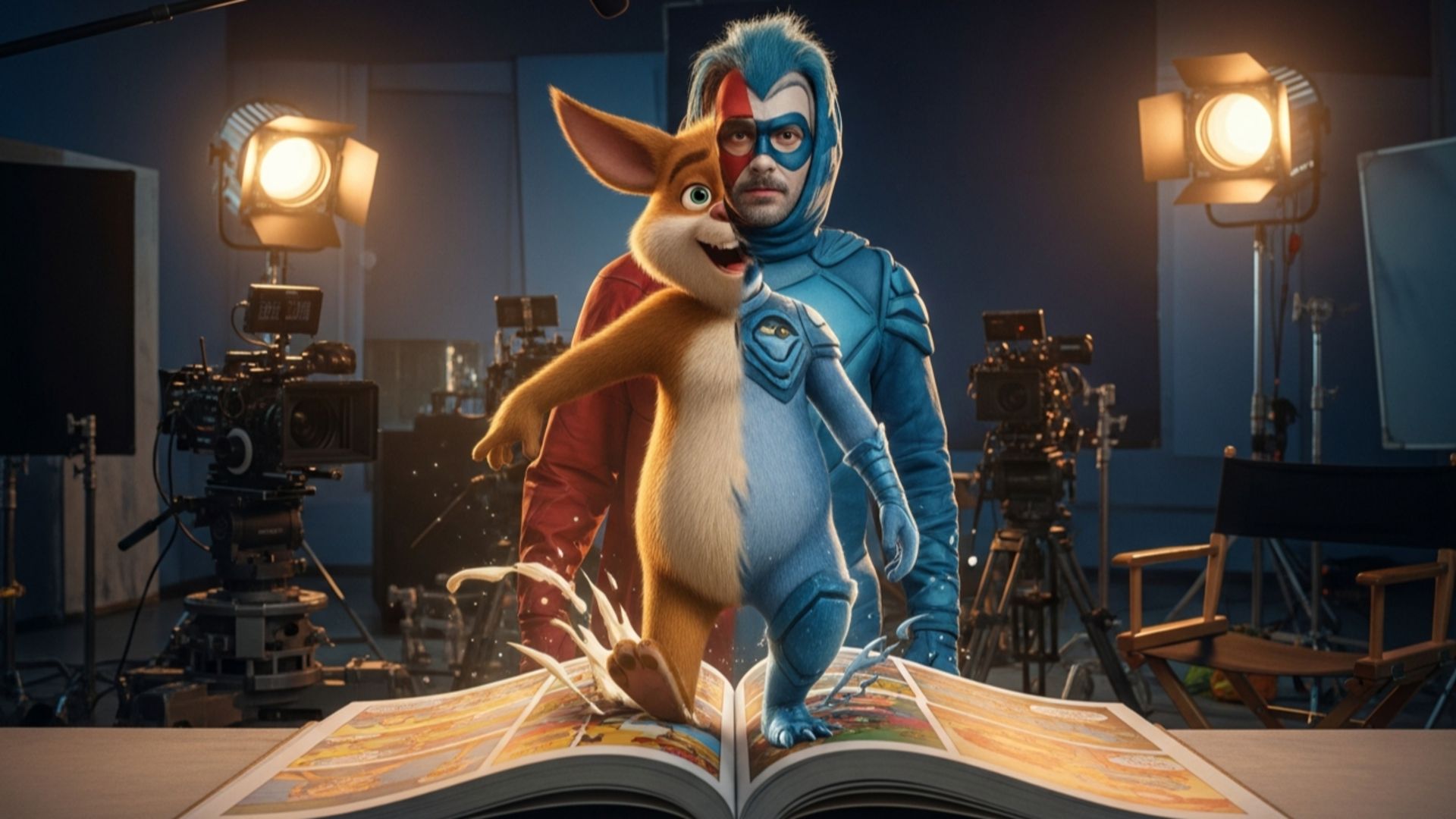 شخصیت انیمیشنی که به بازیگر واقعی تبدیل می‌شود