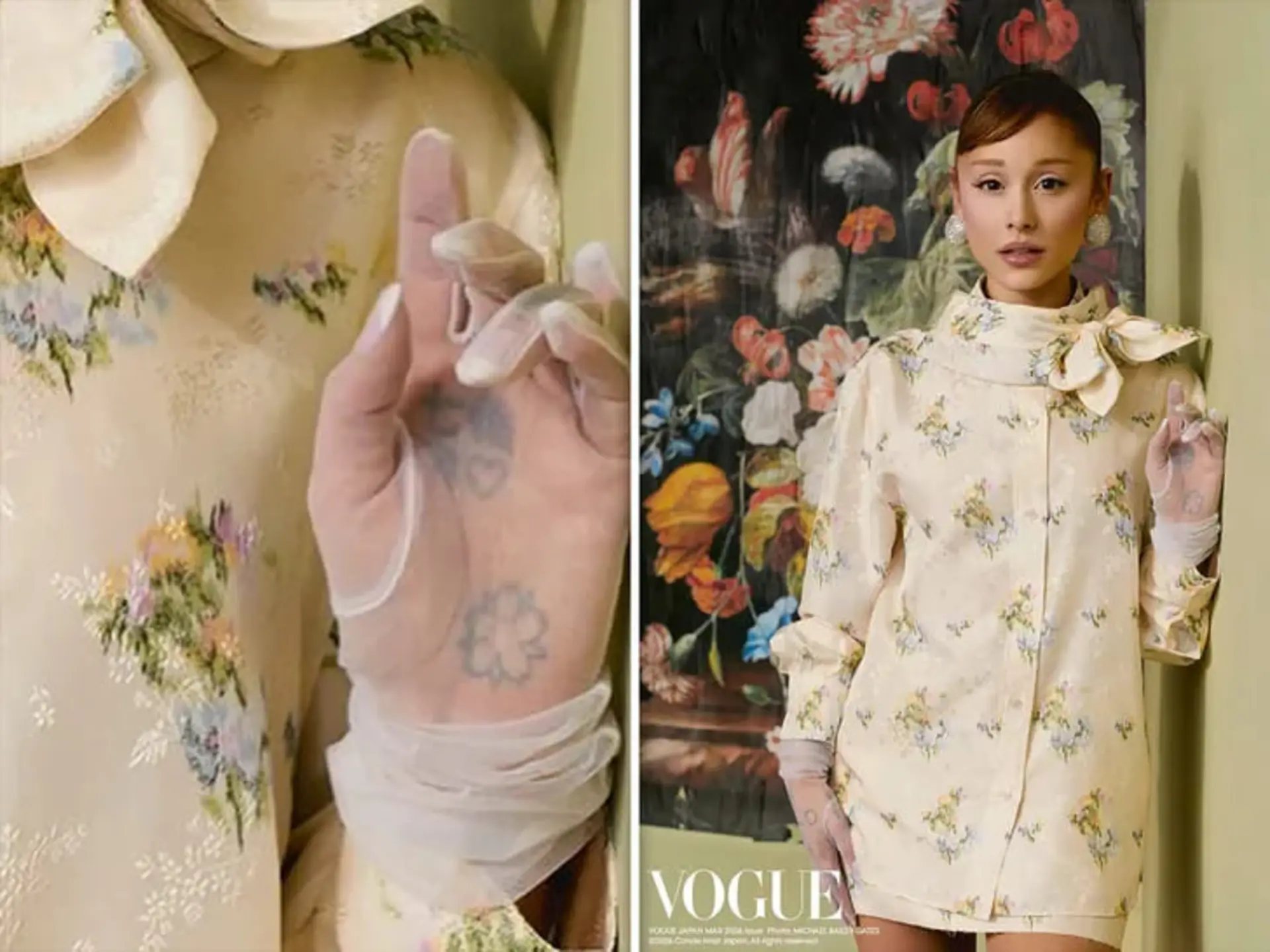 آریانا گرانده با شش انگشت بر روی مجله Vogue