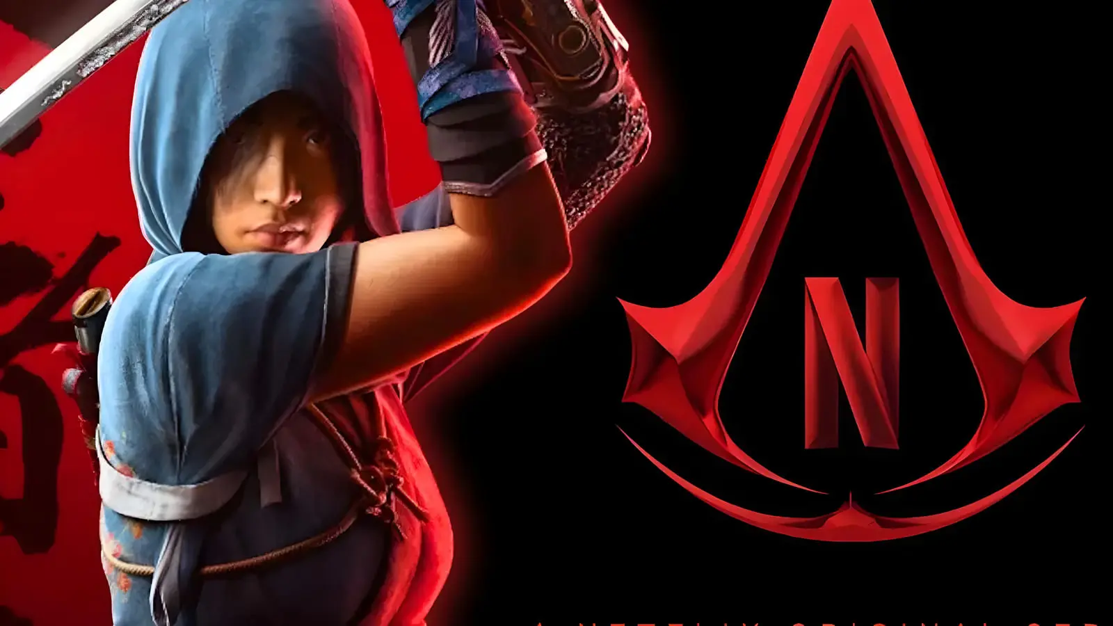 شخصیت اصلی سریال اساسینز کرید (Assassin's Creed) با لباس آبی و کلاه شنل‌دار