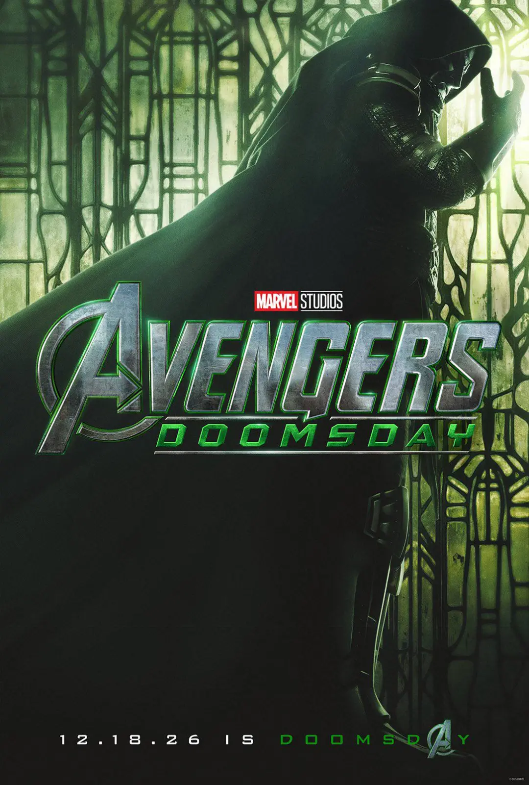 شخصیت دکتر دووم (Doctor Doom) در پوستر فیلم Avengers: Doomsday