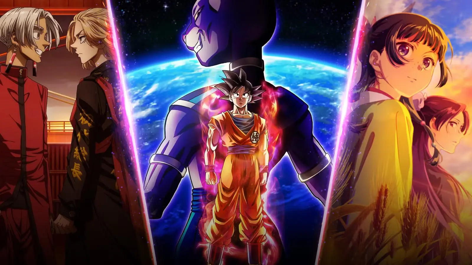 شخصیت‌های انیمه سون گوکو (Goku) در مقابل کره زمین و سایر کاراکترها