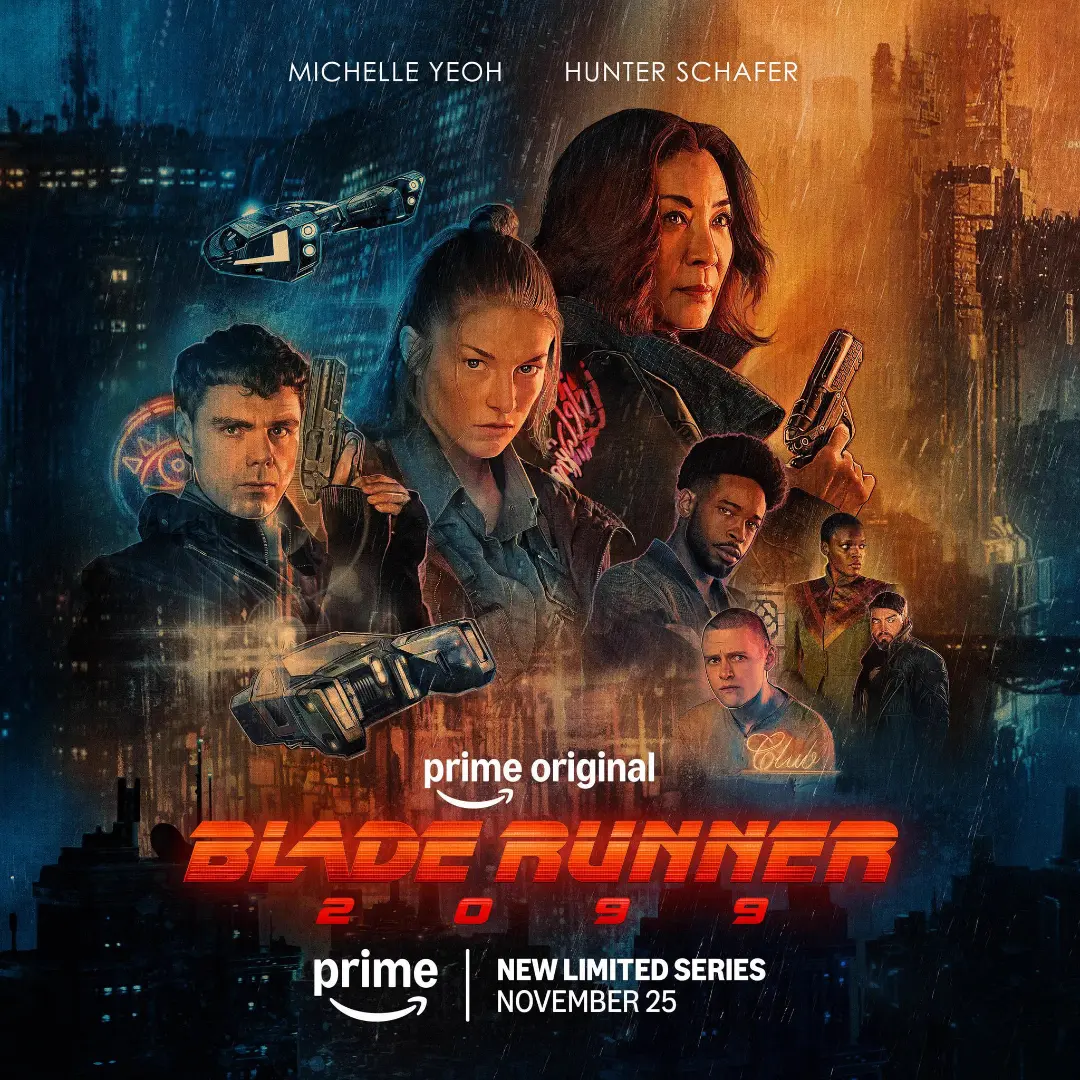 بازیگران اصلی سریال بلید رانر ۲۰۹۹ (Blade Runner 2099) در فضای علمی-تخیلی