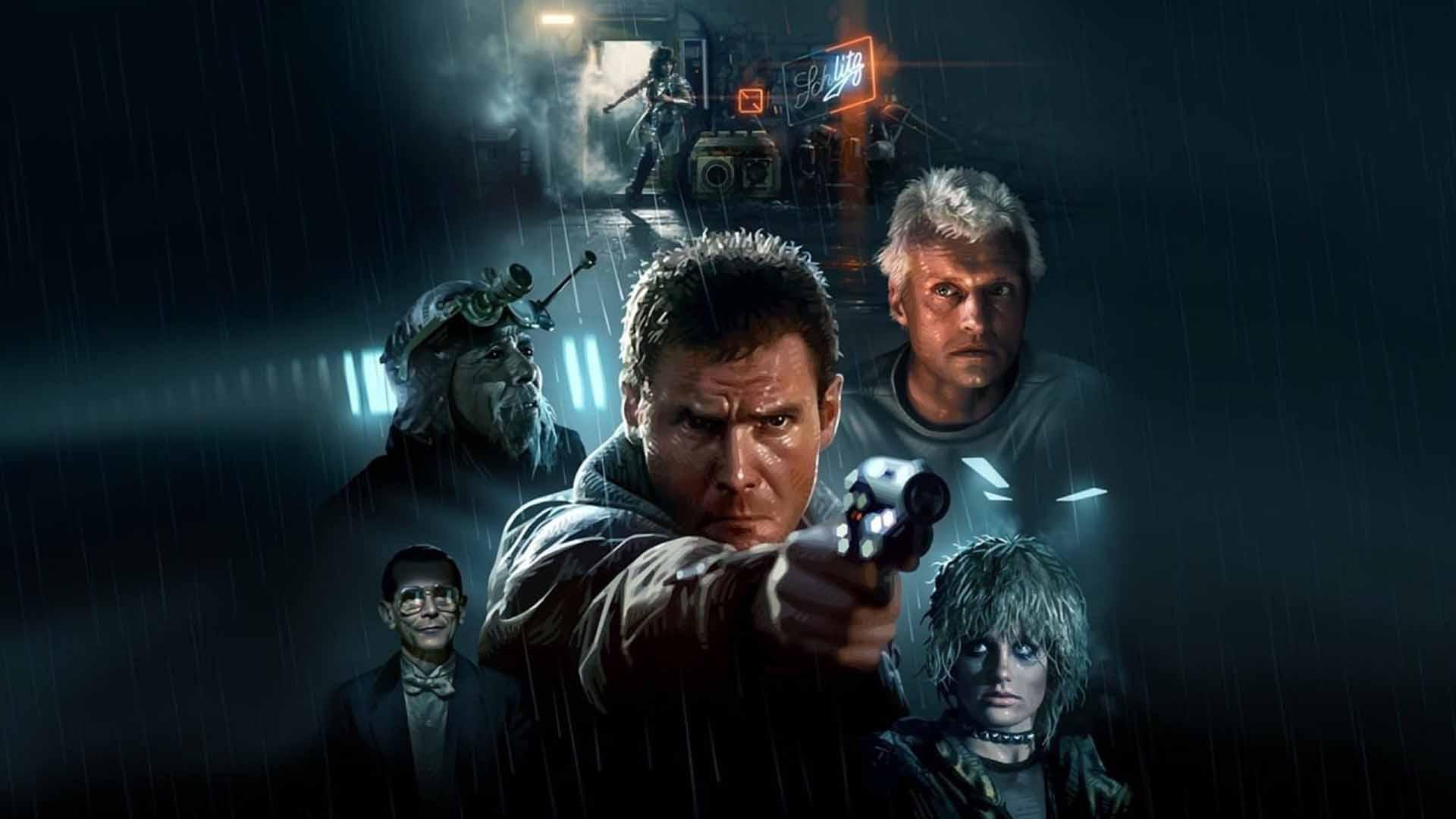 شخصیت‌های اصلی فیلم blade runner در پوستر اصلی فیلم