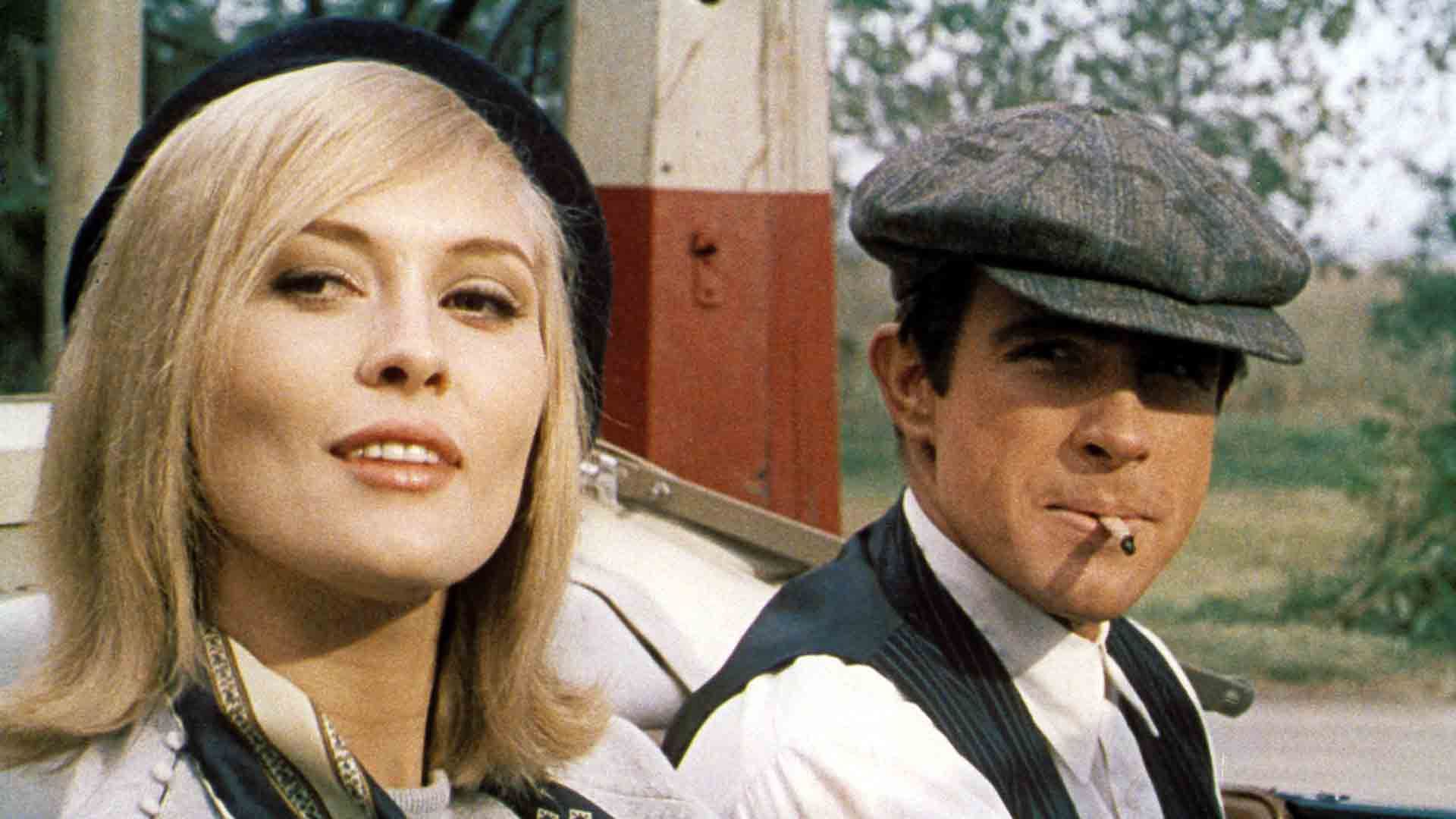 بانی و کلاید در ماشین در فیلم Bonnie and Clyde