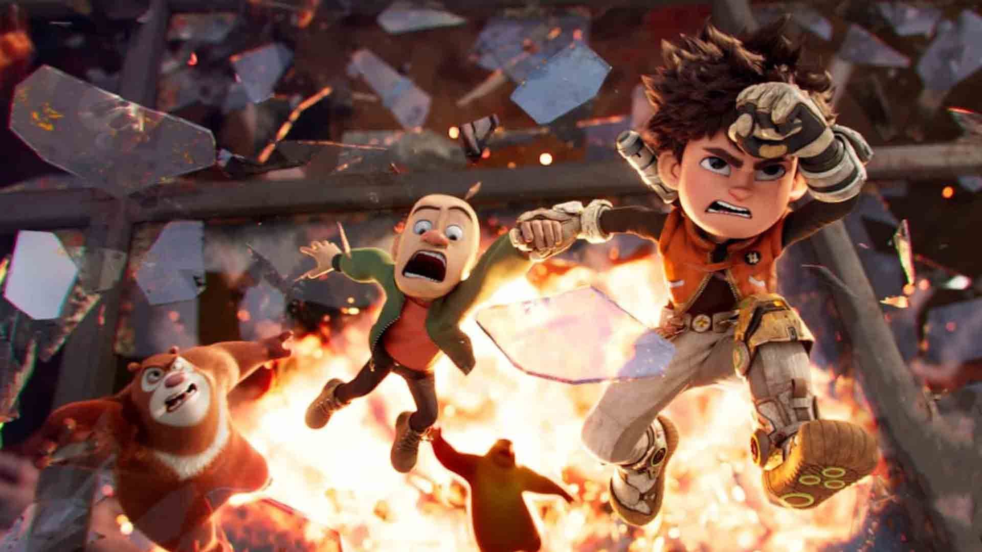 بریار و برمبل و دو خرس در انیمیشن Boonie Bears: Future Reborn