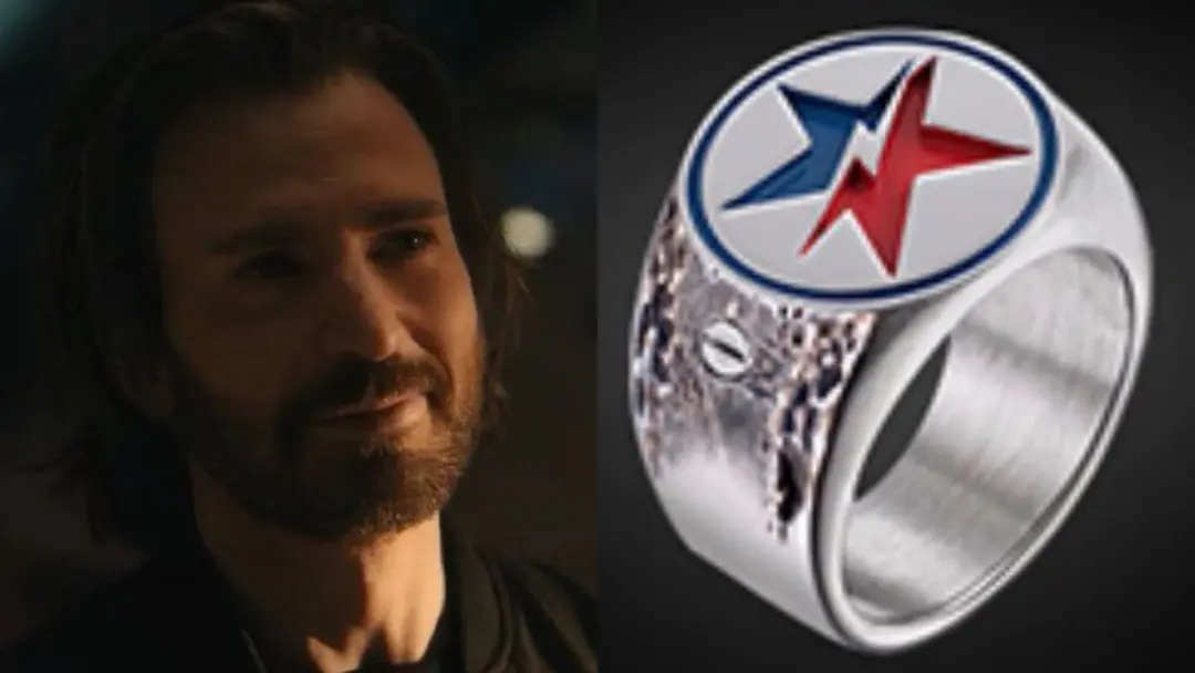 انگشتر نقره با نماد ستاره سپر استیو راجرز (Steve Rogers)