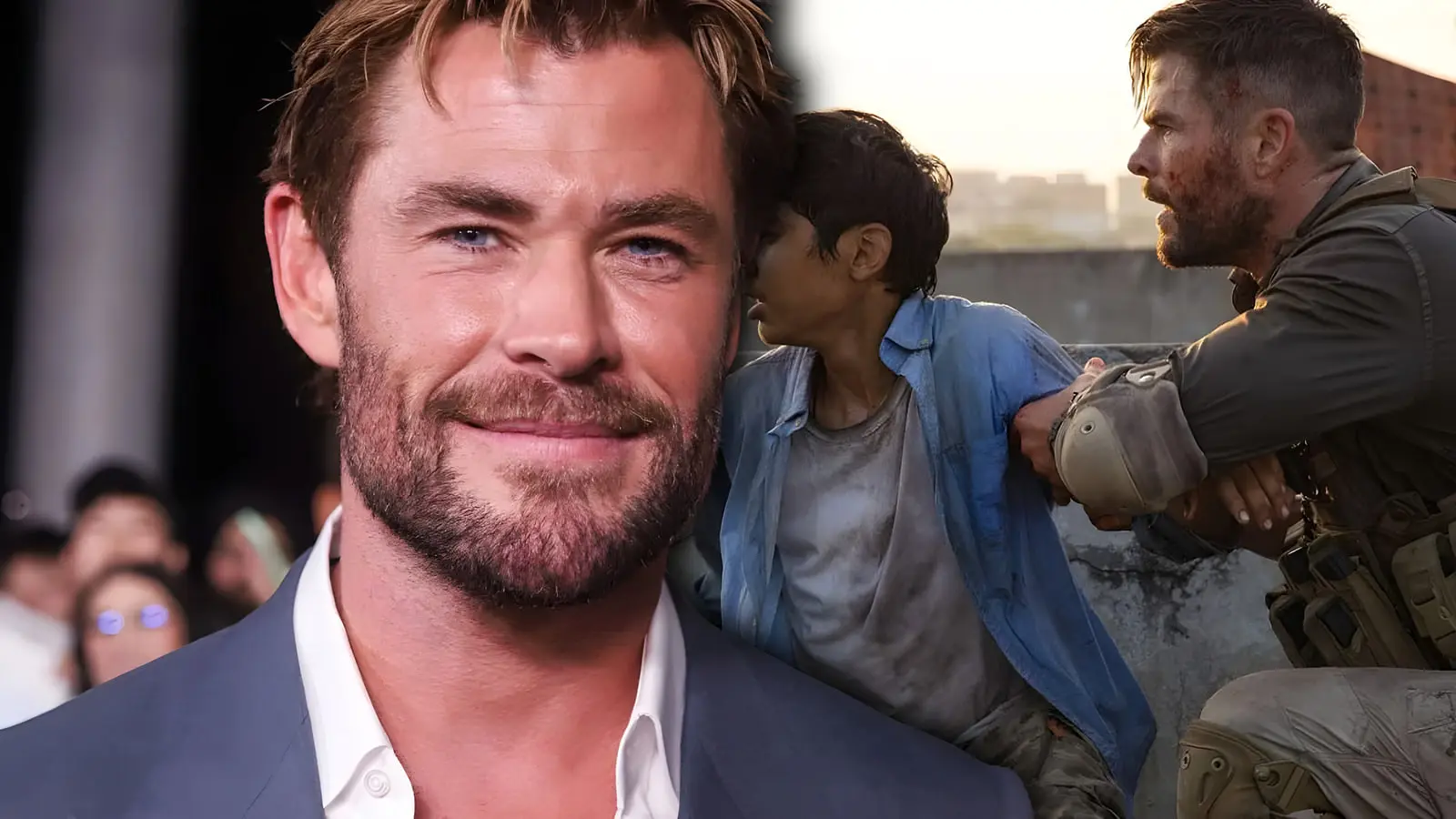 کریس همسورث (Chris Hemsworth) در حال تمرینات رزمی برای فیلم Extraction 3