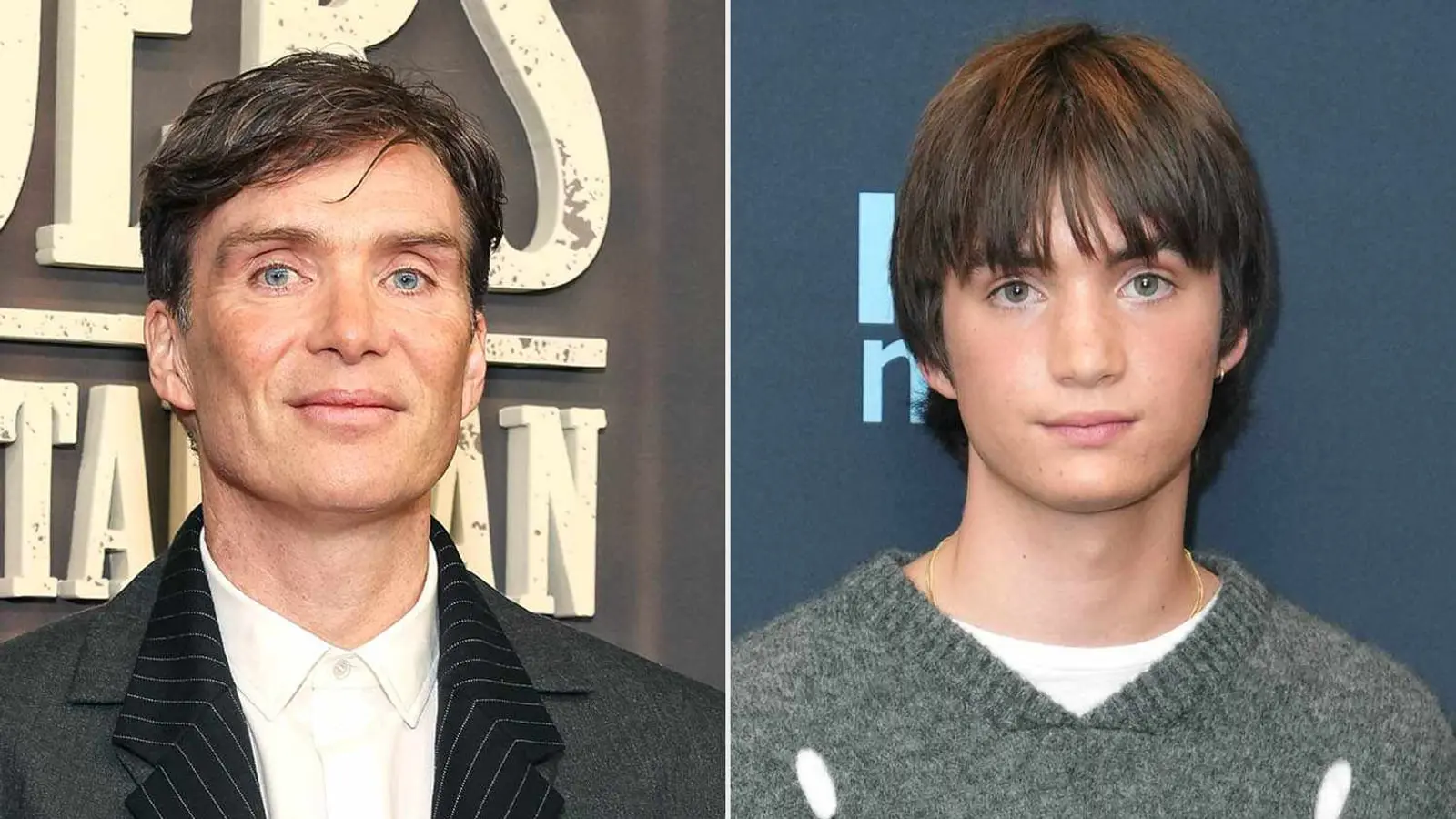 چهره کیلین مورفی (Cillian Murphy) و پسرش در یک مراسم رسمی
