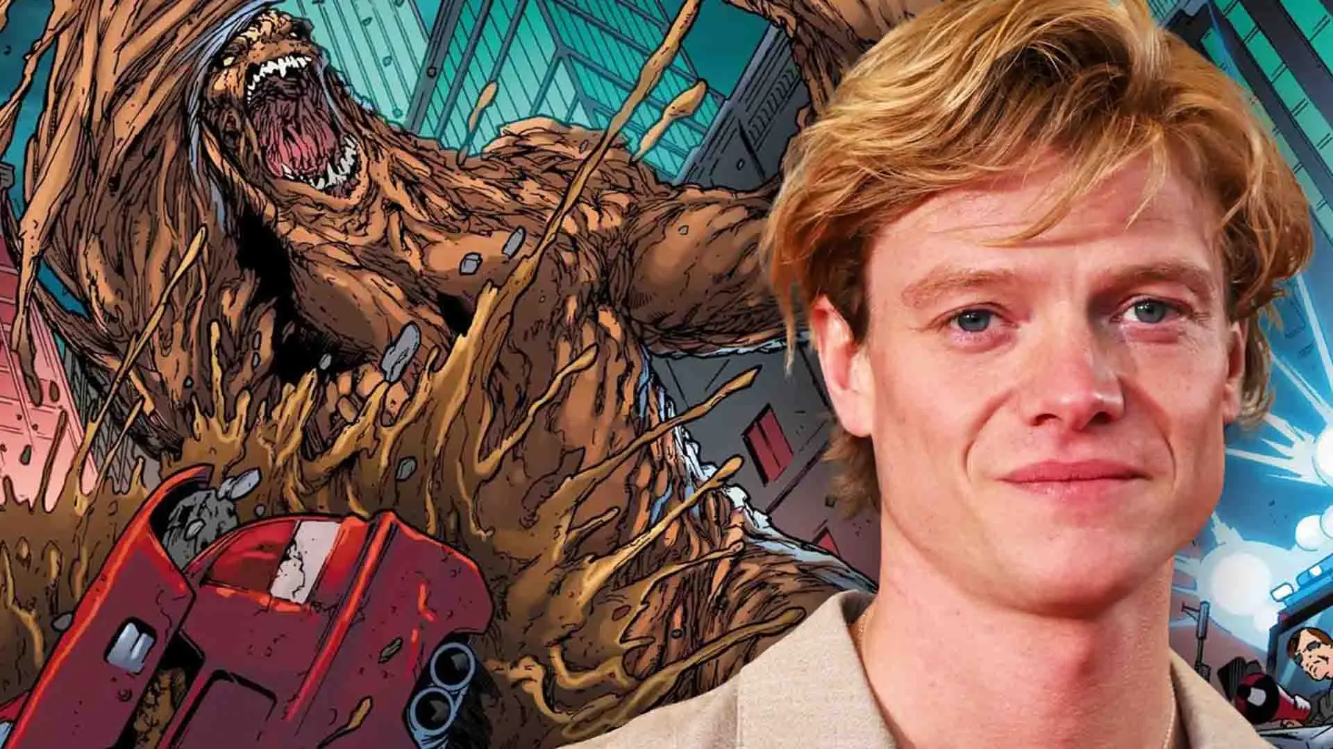 تام ریس هریس در نقش شخصیت اصلی فیلم Clayface