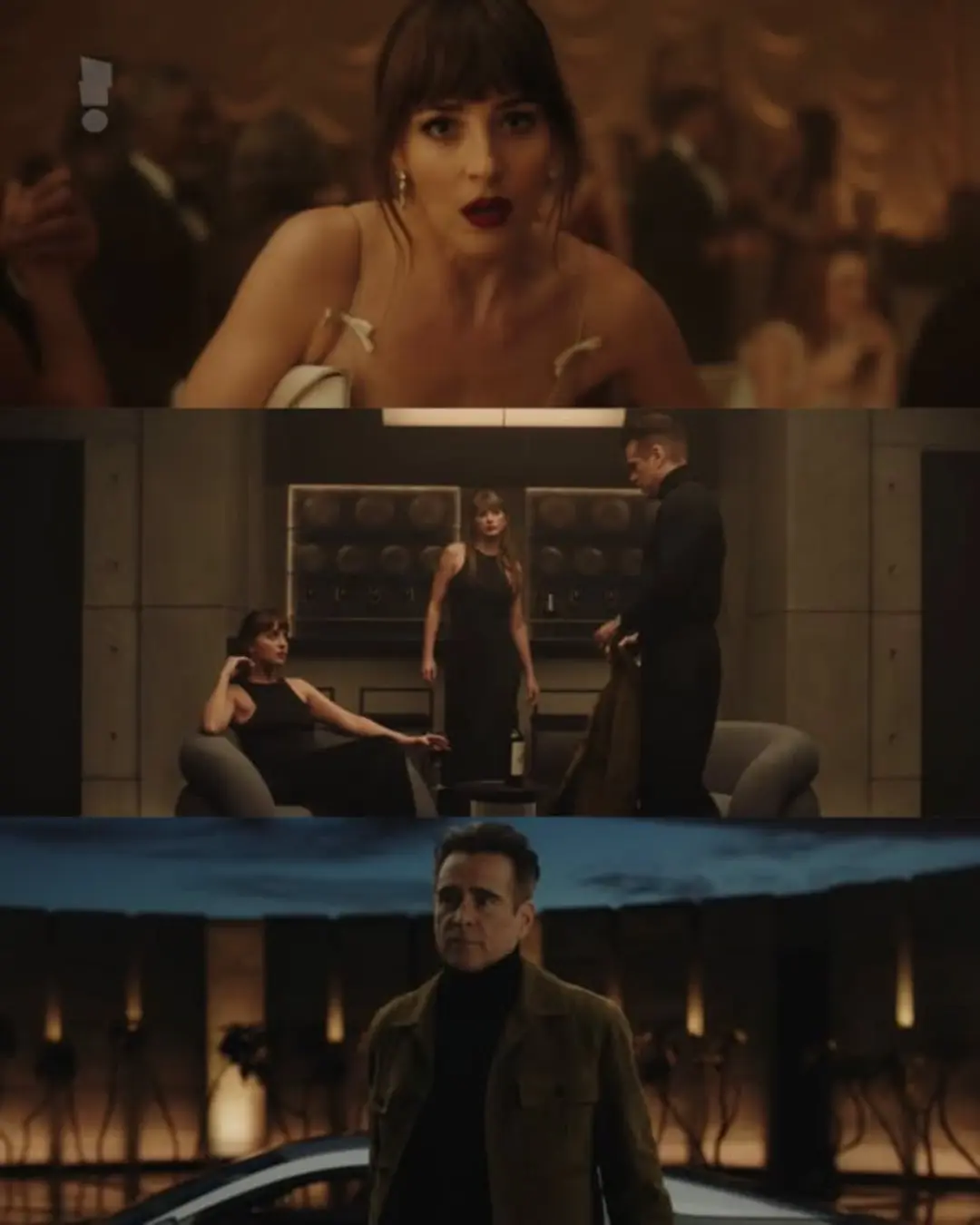 کالین فارل (Colin Farrell) و داکوتا جانسون (Dakota Johnson) در صحنه‌های موزیک‌ویدئو Patient Zero