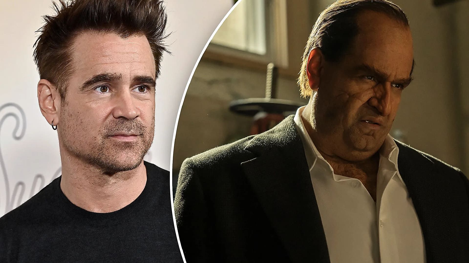 کالین فارل در کنار نقش پنگوئن