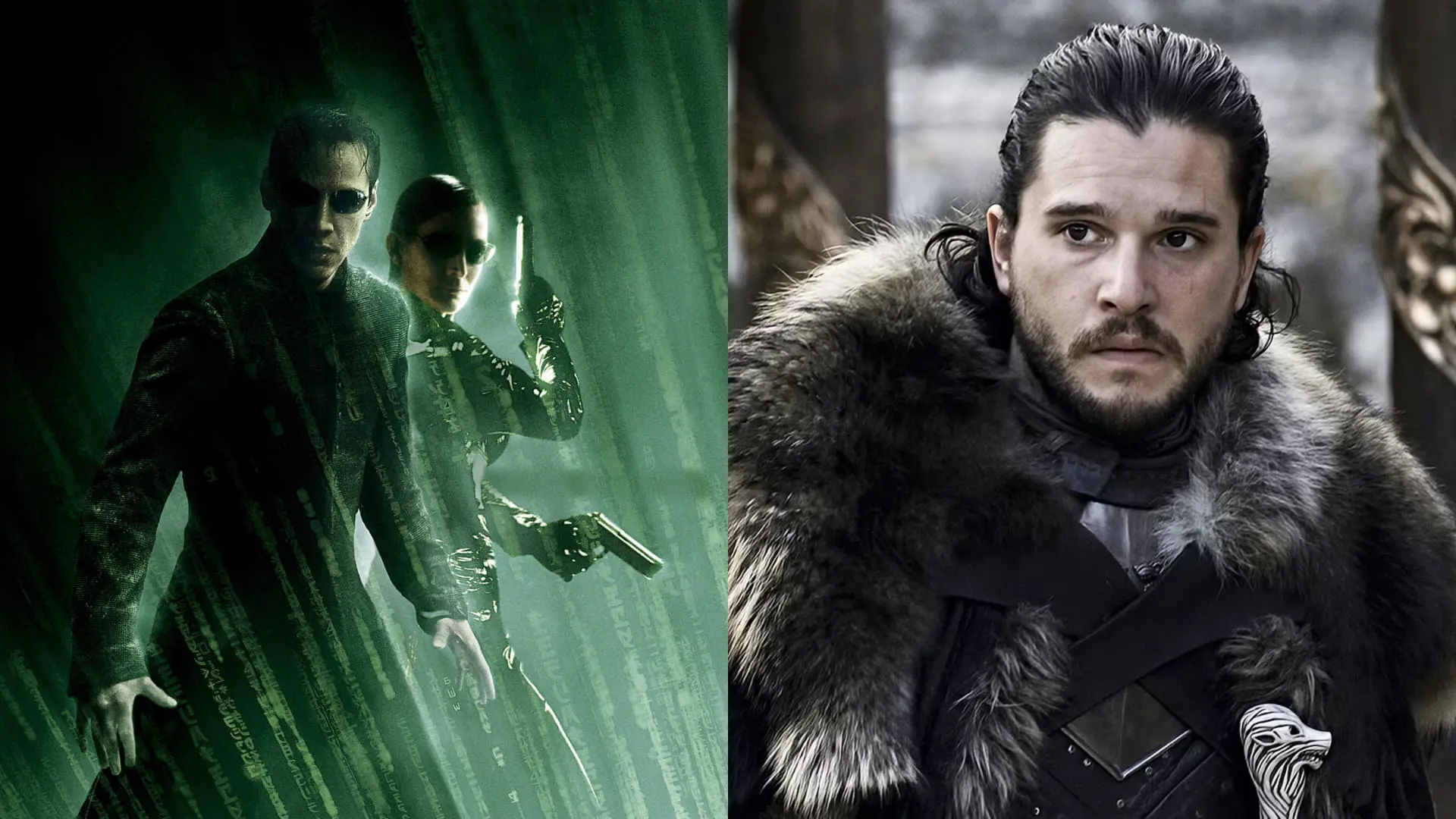 شخصیت‌های فیلم ماتریکس (The Matrix) و جان اسنو (Jon Snow) در کنار هم