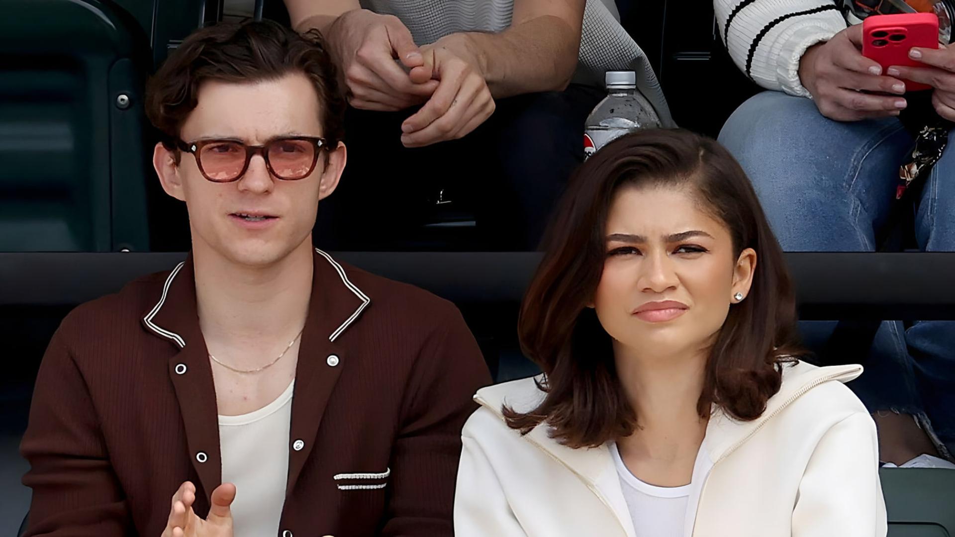 تام هالند (Tom Holland) و زندایا (Zendaya) در نشست عمومی