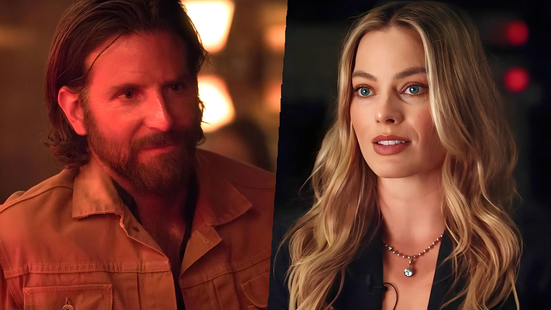 چهره بردلی کوپر (Bradley Cooper) و مارگو رابی (Margot Robbie) در دو قاب مجزا