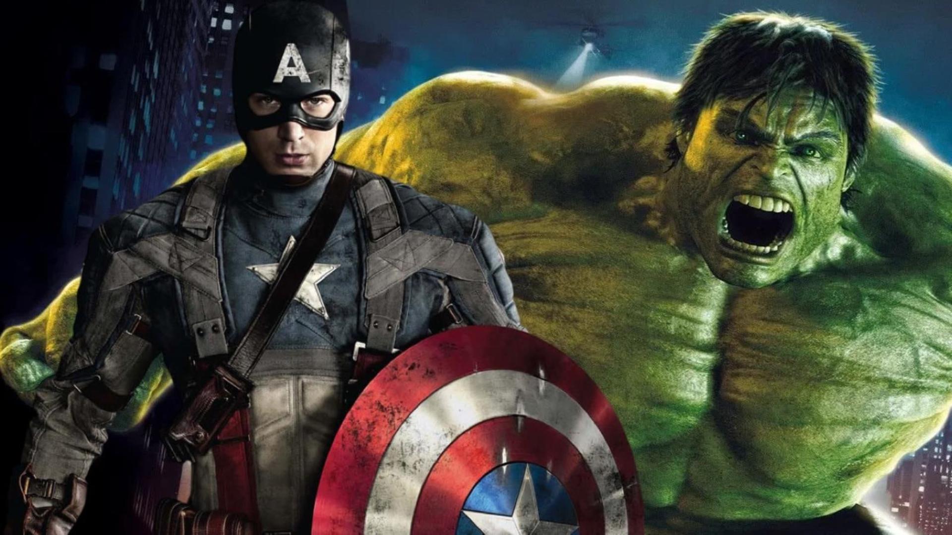 کاپیتان آمریکا (Captain America) و هالک (Hulk) در کنار یکدیگر