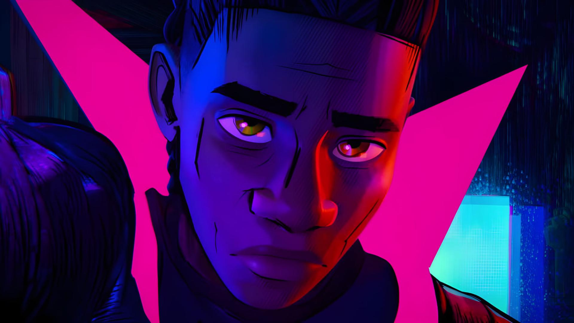 چهره مایلز مورالس (Miles Morales) در انیمیشن مرد عنکبوتی: فراتر از دنیای عنکبوتی