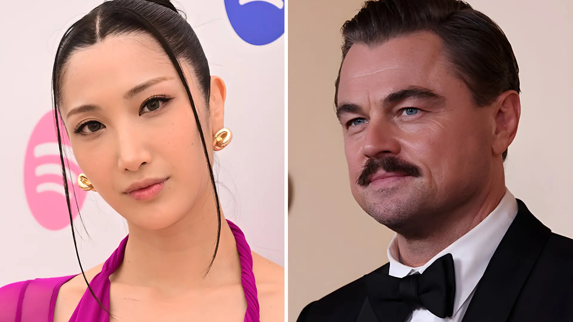 چهره نزدیک لئوناردو دی‌کاپریو (Leonardo DiCaprio) و یک هنرمند کی‌پاپ