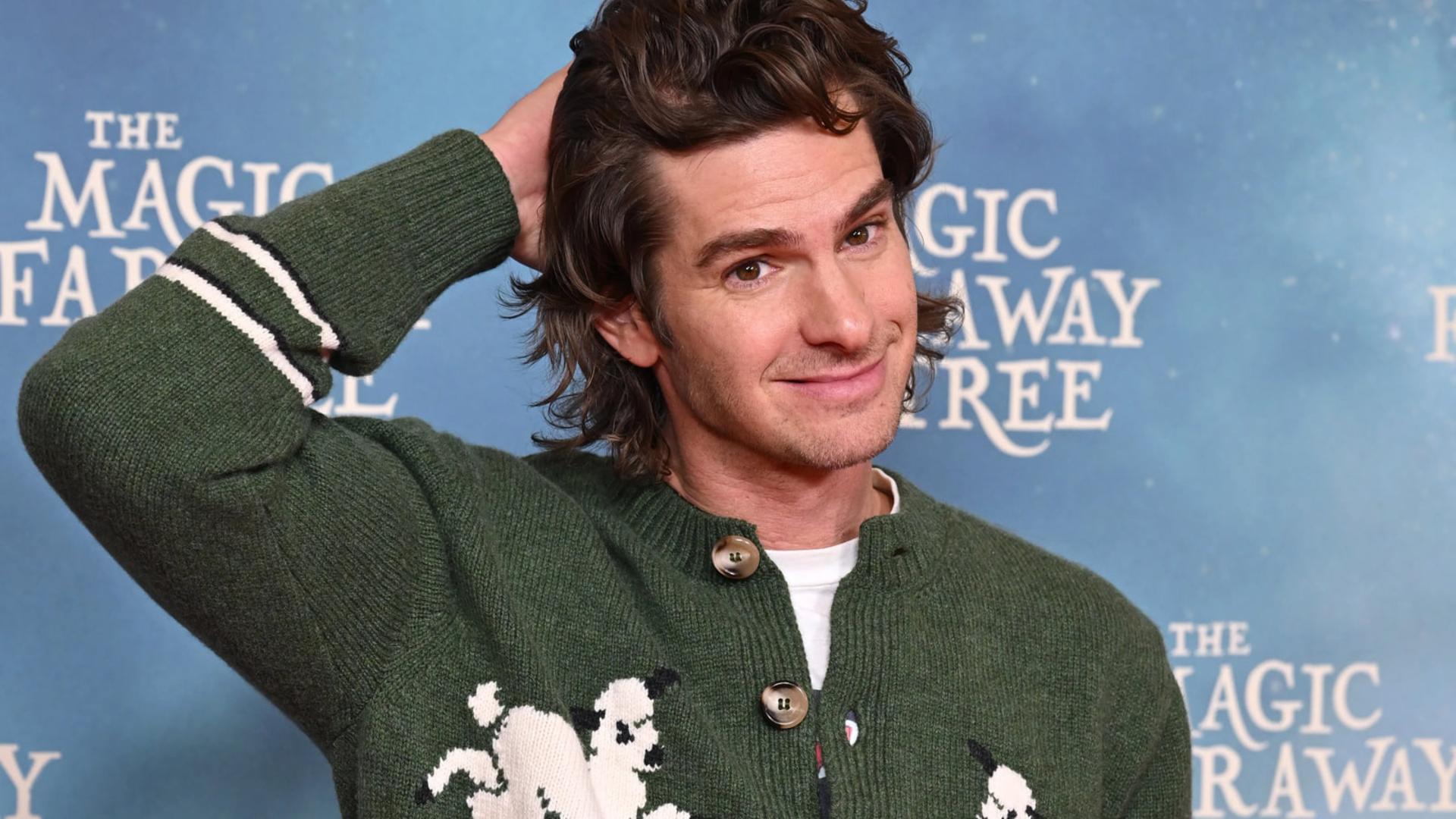 اندرو گارفیلد (Andrew Garfield) در مراسم اکران فیلم The Magic Faraway Tree