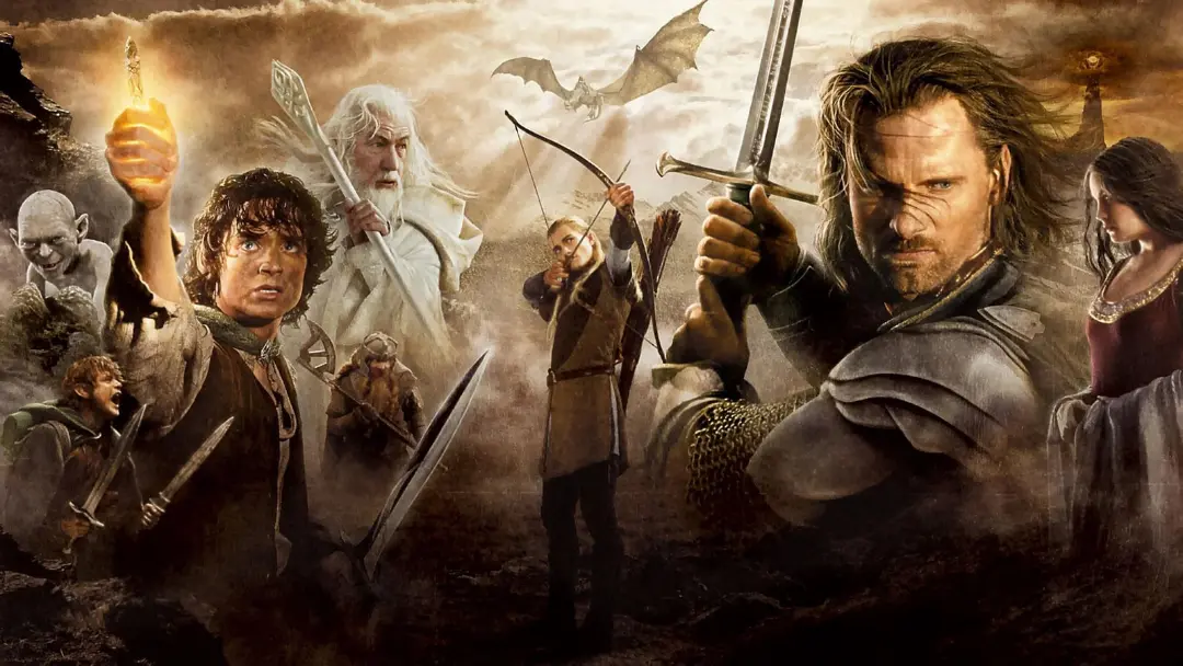 شخصیت‌های اصلی فیلم ارباب حلقه‌ها (The Lord of the Rings) با حلقه و شمشیر