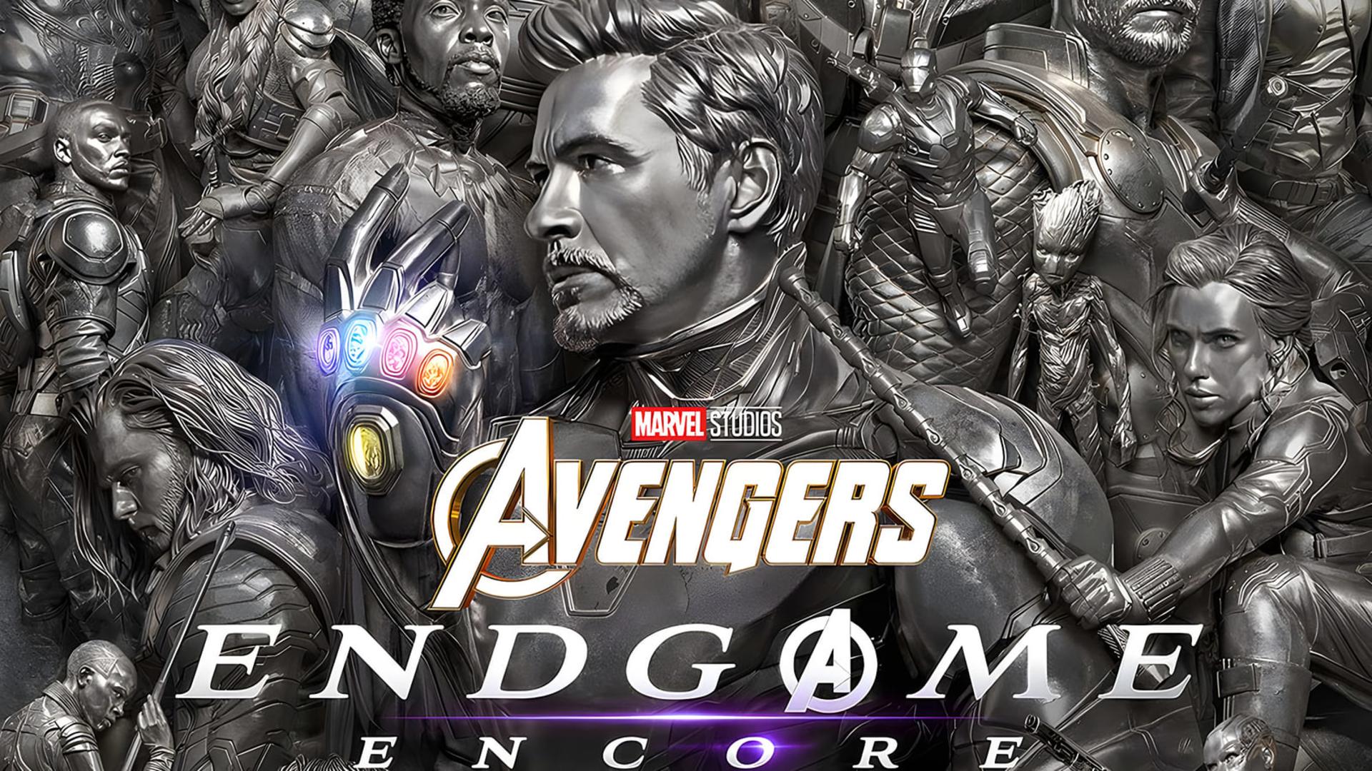 شخصیت‌های فیلم انتقام‌جویان پایان بازی (Avengers Endgame) در یک طرح سیاه و سفید