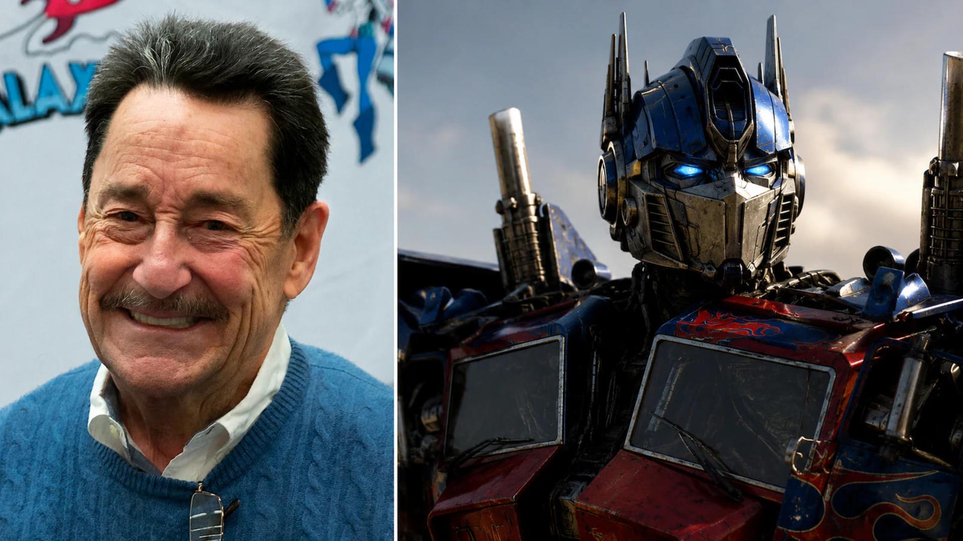 چهره پیتر کالن (Peter Colton) در کنار آپتیموس پرایم (Optimus Prime)