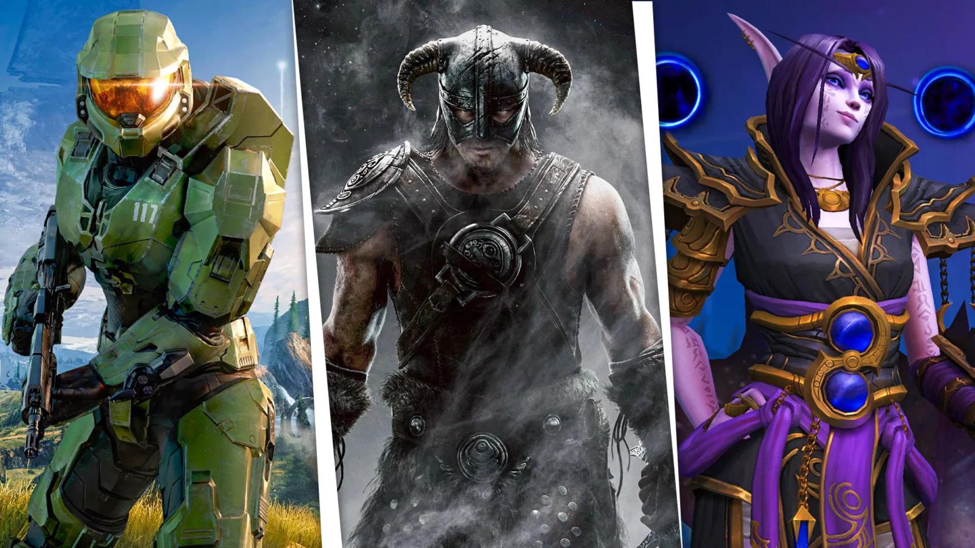 شخصیت‌های بازی‌های هیلو (Halo)، اسکایریم (Skyrim) و وارکرافت (World of Warcraft) در کنار هم