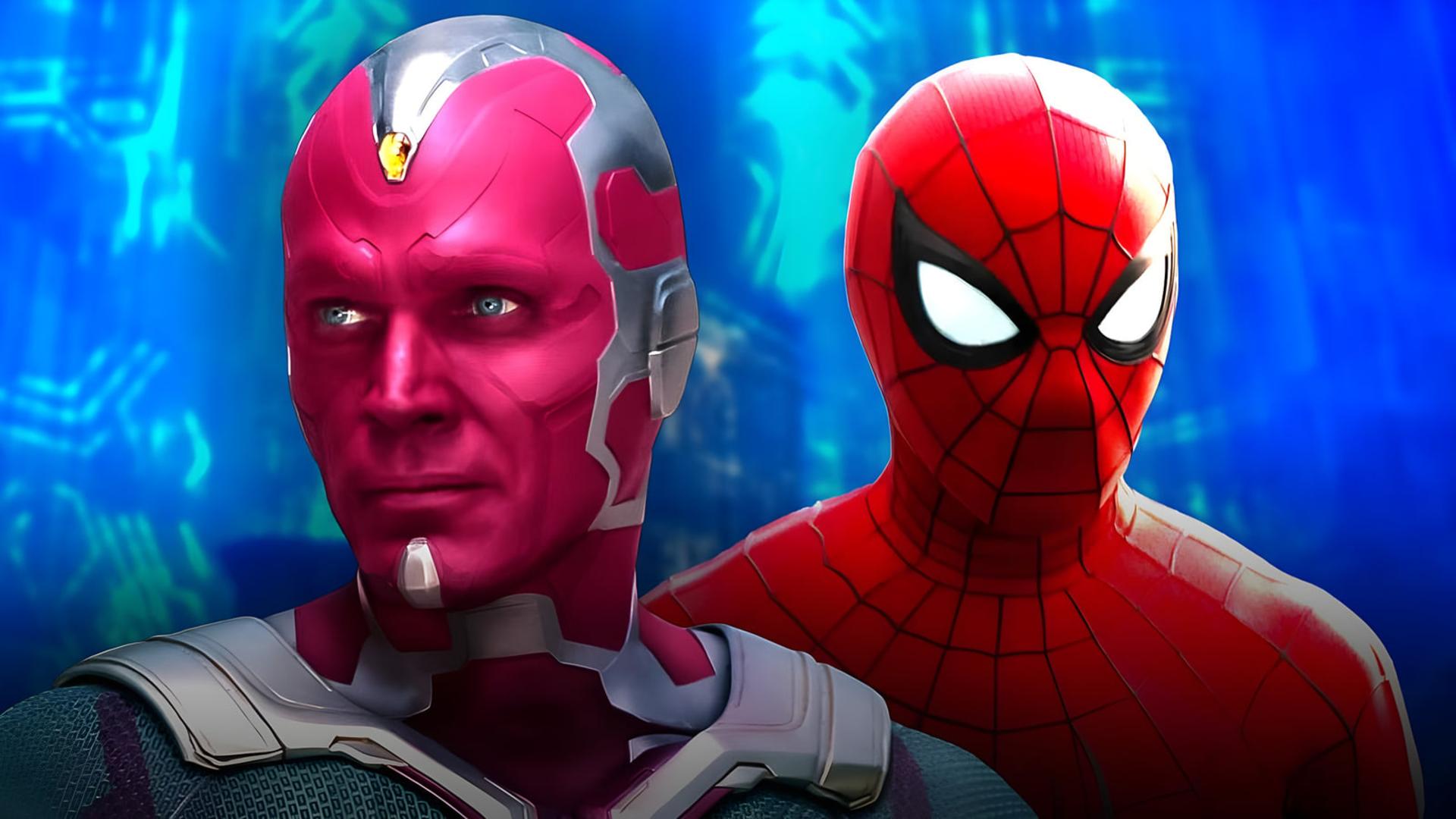 ویژن (Vision) و مرد عنکبوتی (Spider-Man) در کنار یکدیگر