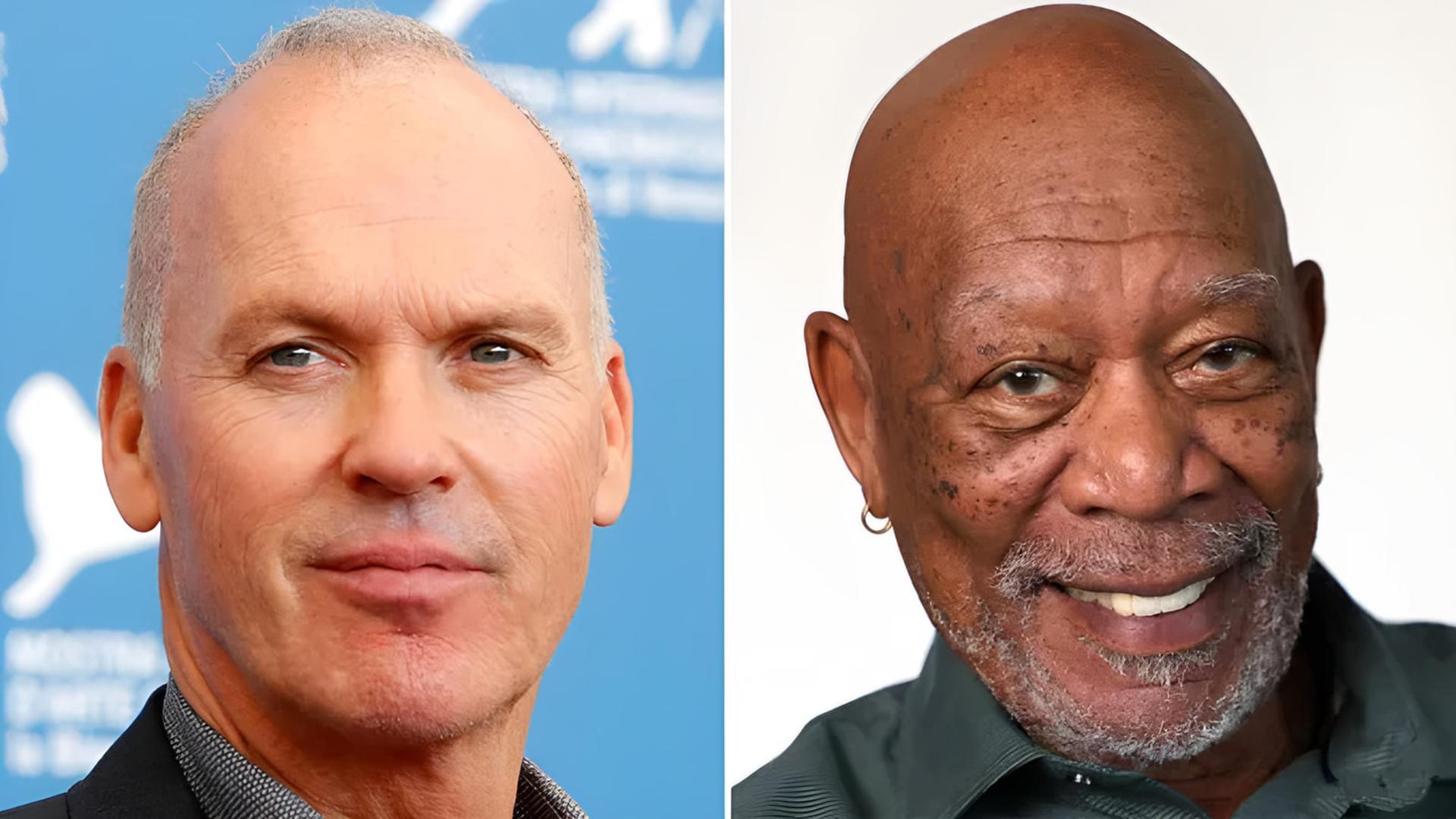 چهره‌های مایکل کیتون (Michael Keaton) و مورگان فریمن (Morgan Freeman) در کنار هم
