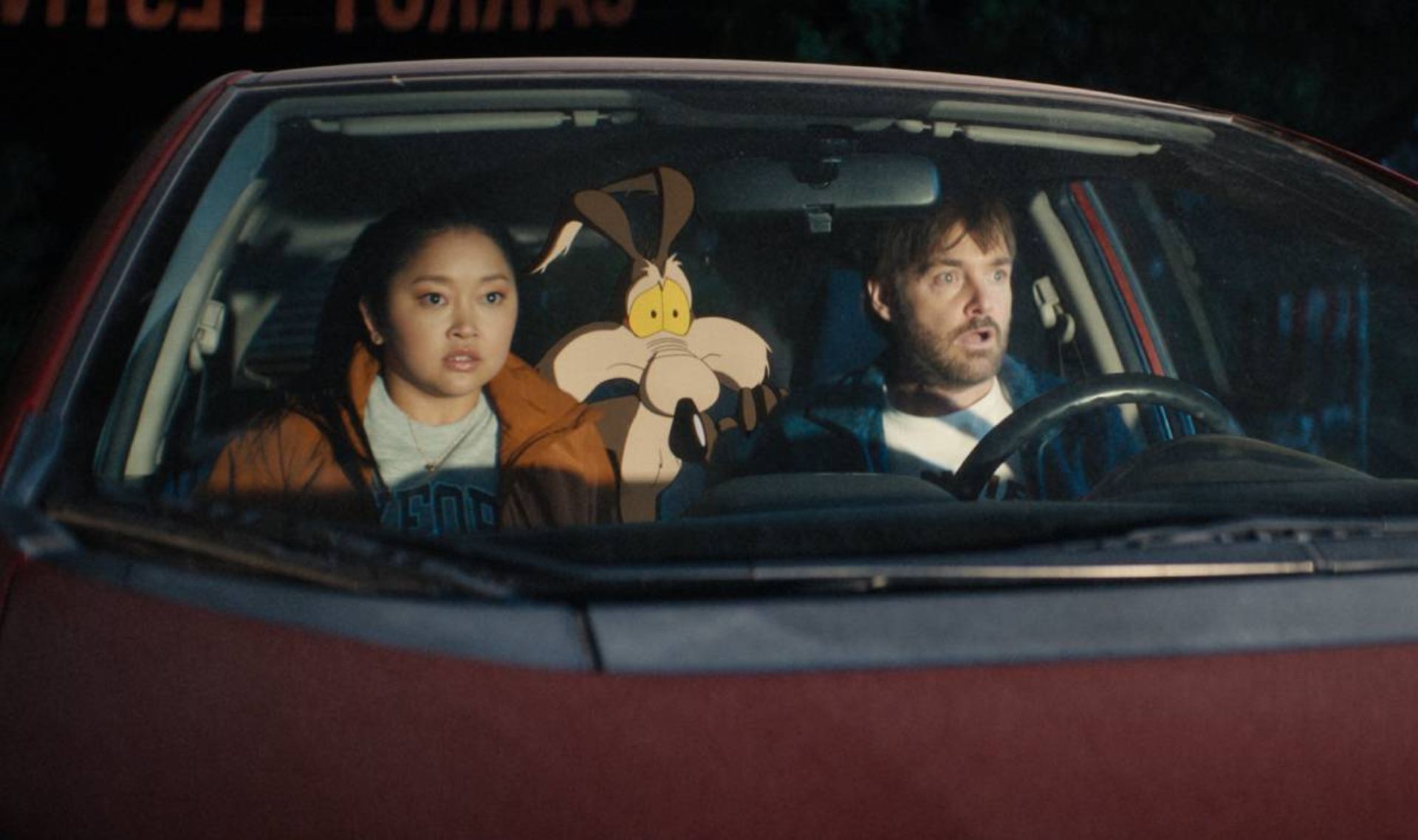 کایوت با دو شخصیت دیگر در ماشین از فیلم کایوت در برابر اکمی