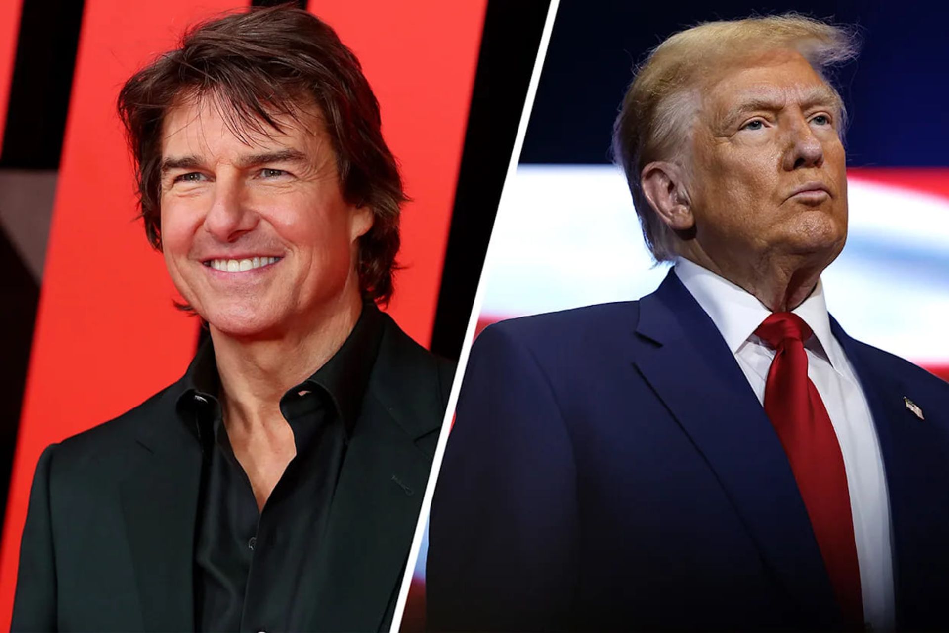 تام کروز و دونالد ترامپ رئیس جمهور آمریکا