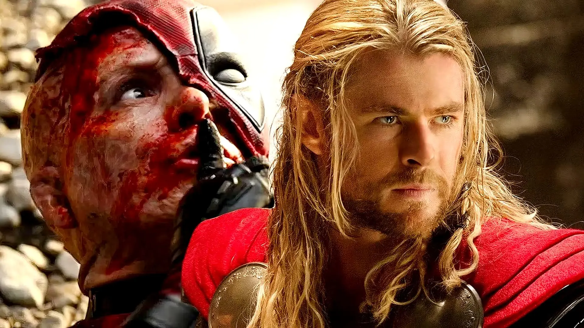 تصویر ددپول و ثور از دنیای سینمایی مارول