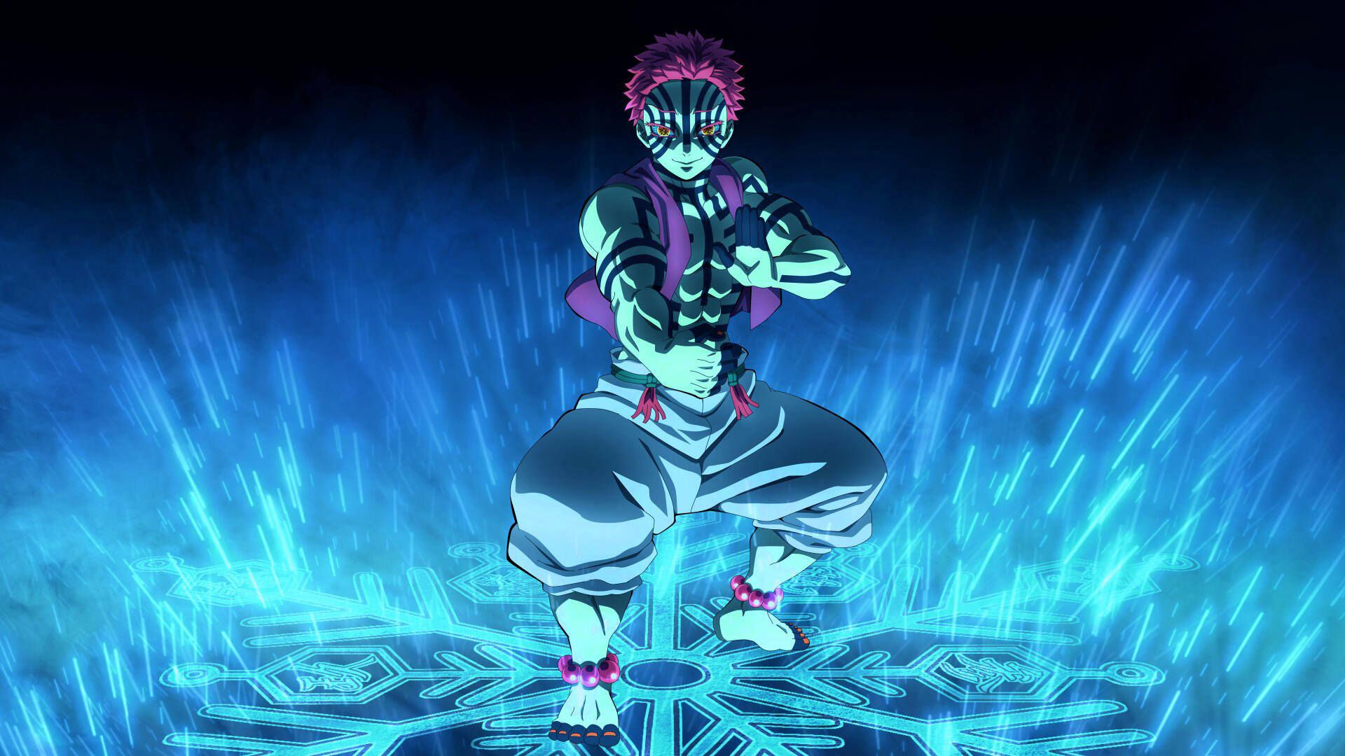 آکازا به تانجیرو حمله می‌کند، انیمه شیطان‌کش: قلعه‌ی بی‌نهایت