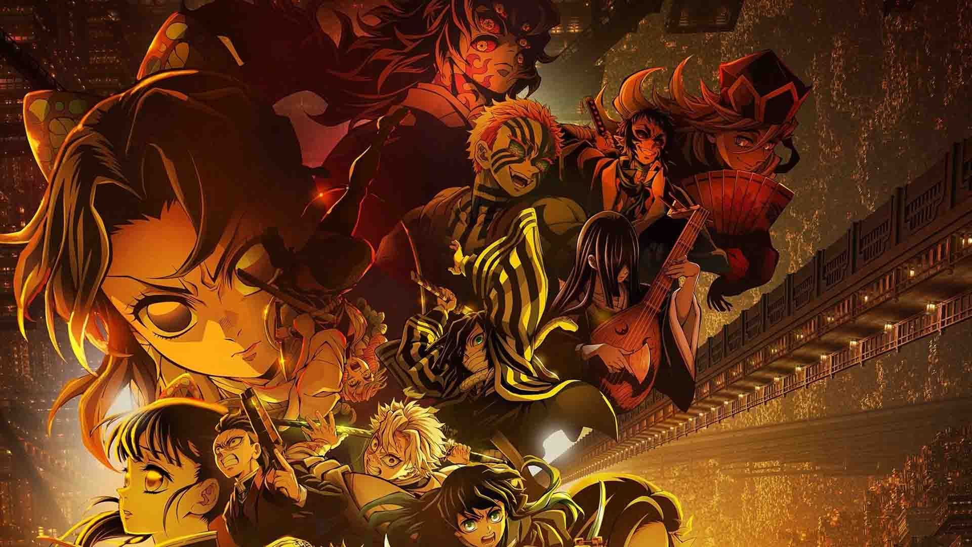 کاراکترهای مختلف انیمه Demon Slayer: Kimetsu no Yaiba - Infinity Castle