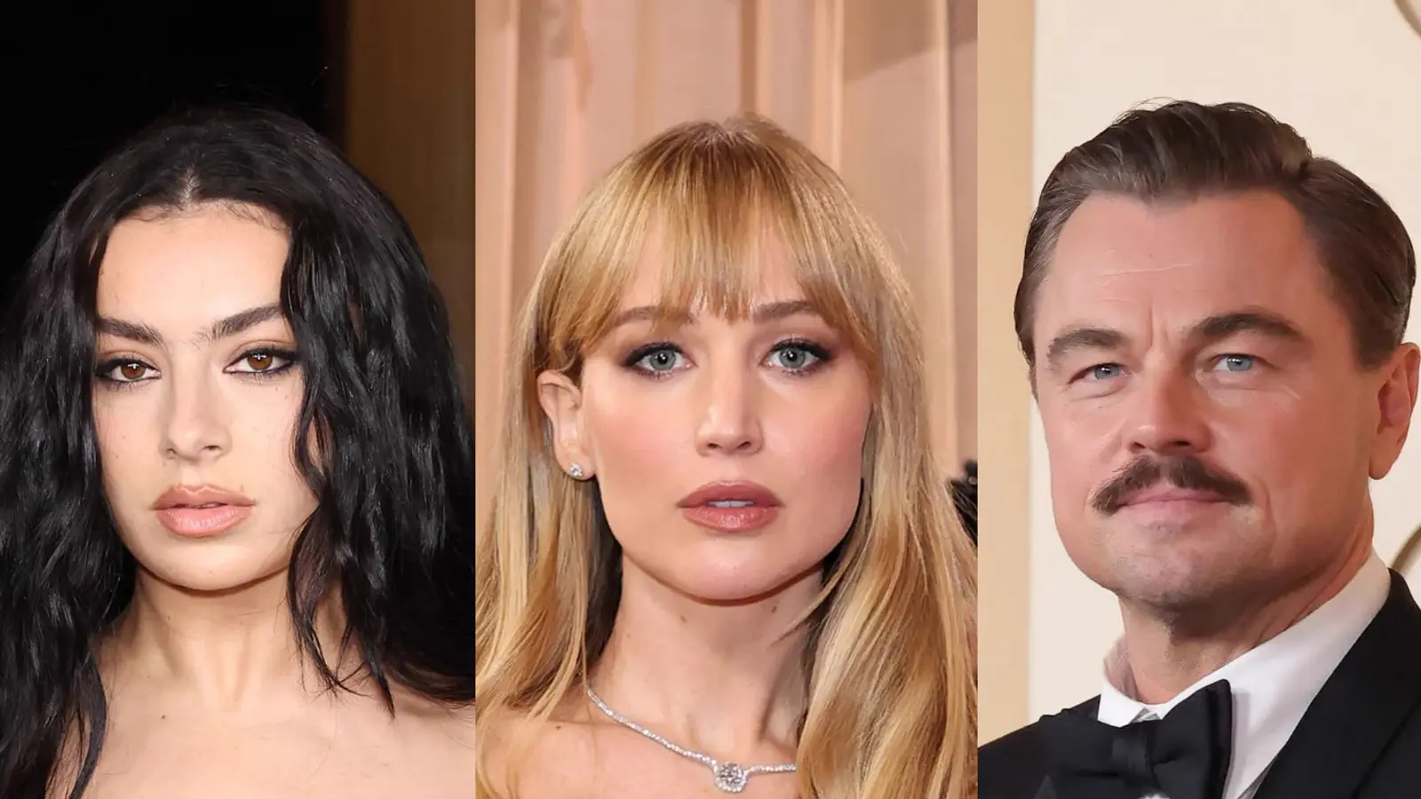 چهره‌های چارلی ایکس سی ایکس، جنیفر لارنس (Jennifer Lawrence) و لئوناردو دی‌کاپریو (Leonardo DiCaprio) در کنار هم