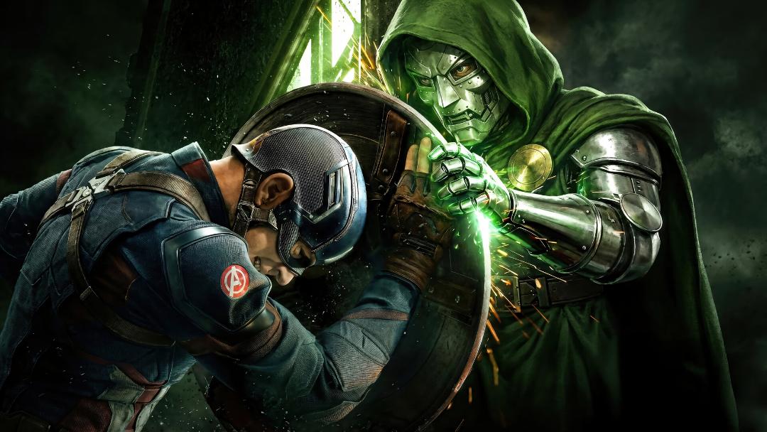 طرح مفهومی دکتر دووم و کاپیتان آمریکا در Avengers: Doomsday