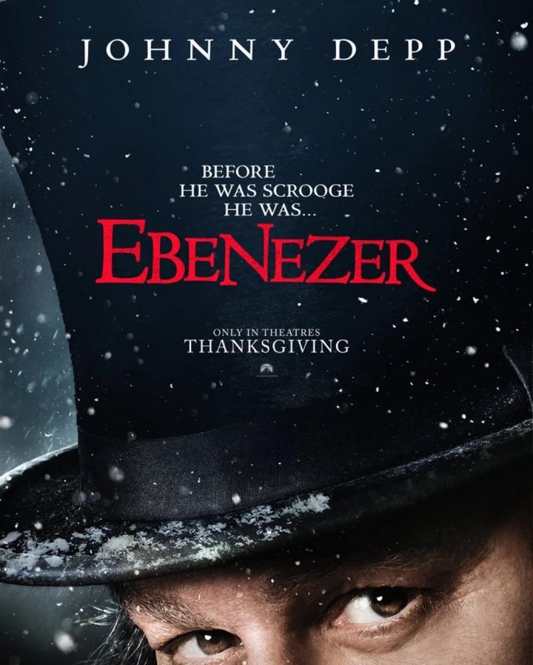 جانی دپ در پوستر فیلم Ebenezer 