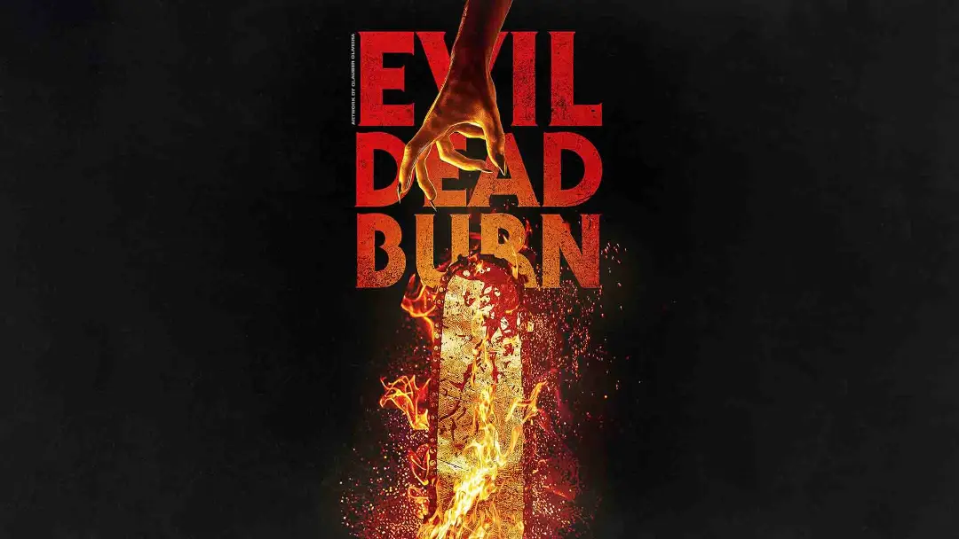 دستی به سوی جسمی آتشین در فیلم Evil Dead Burn