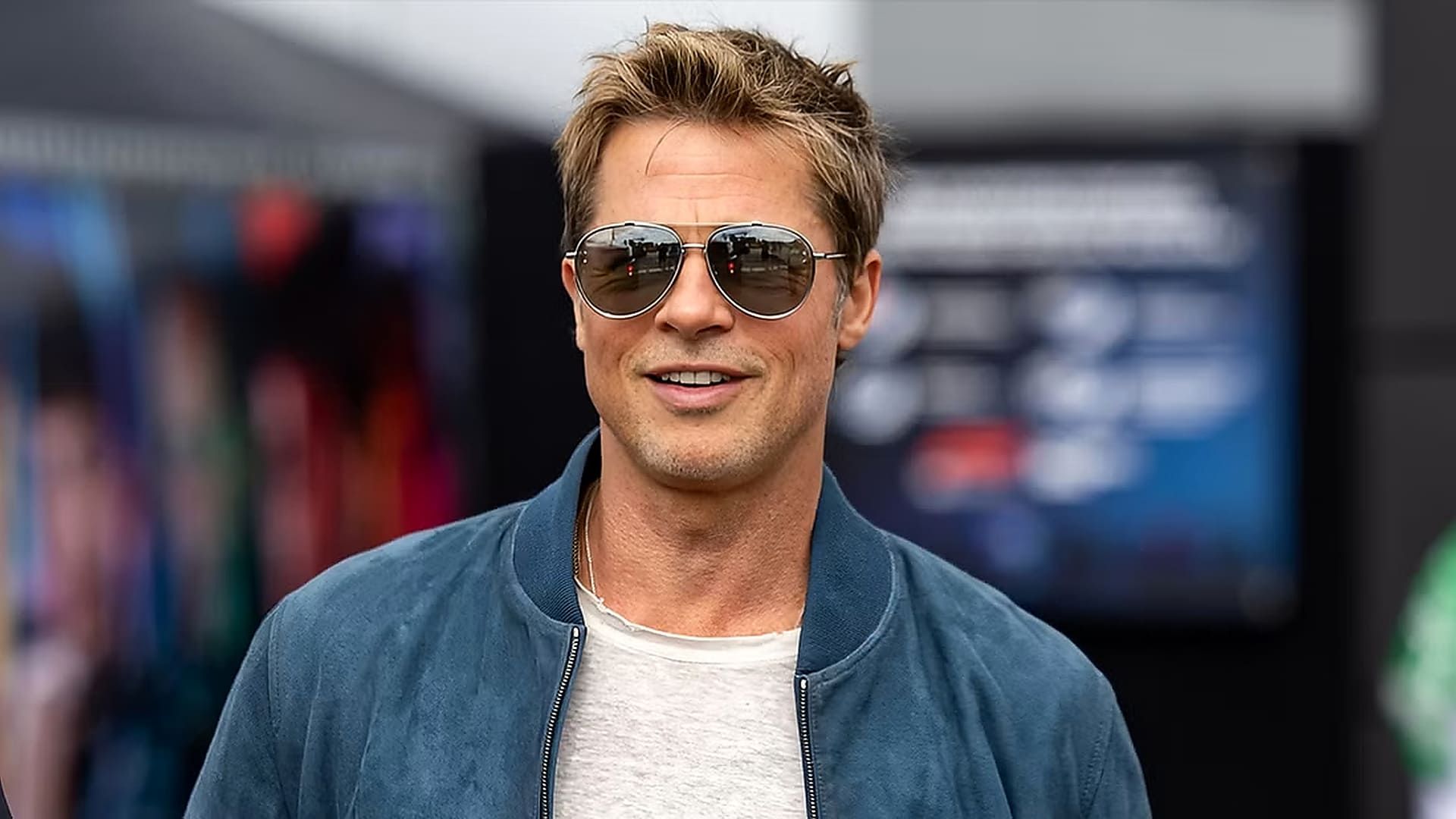 لبخند برد پیت در افتتاحیه فیلم F1