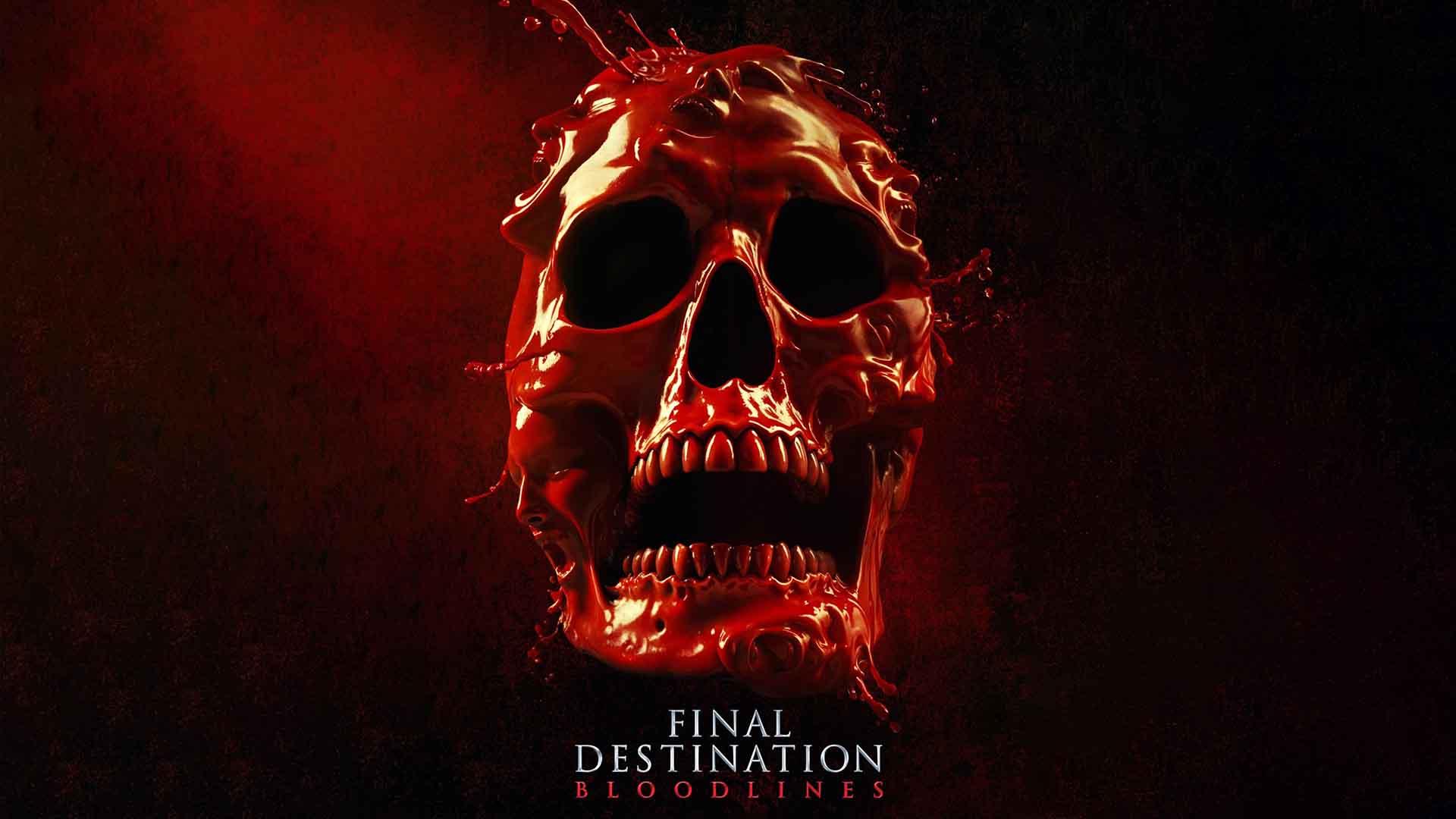 اسکلت خونی با صورت کاراکترها در فیلم Final Destination: Bloodlines