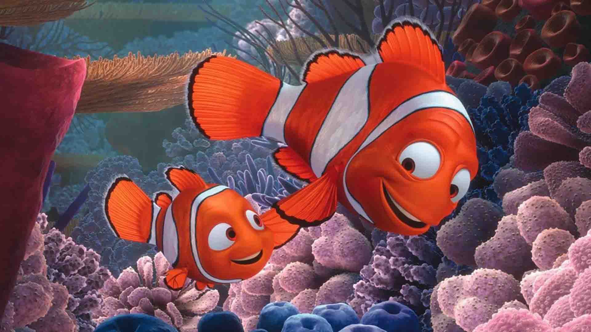 شخصیت مارلین و نمو در اقیانوس در انیمیشن Finding Nemo