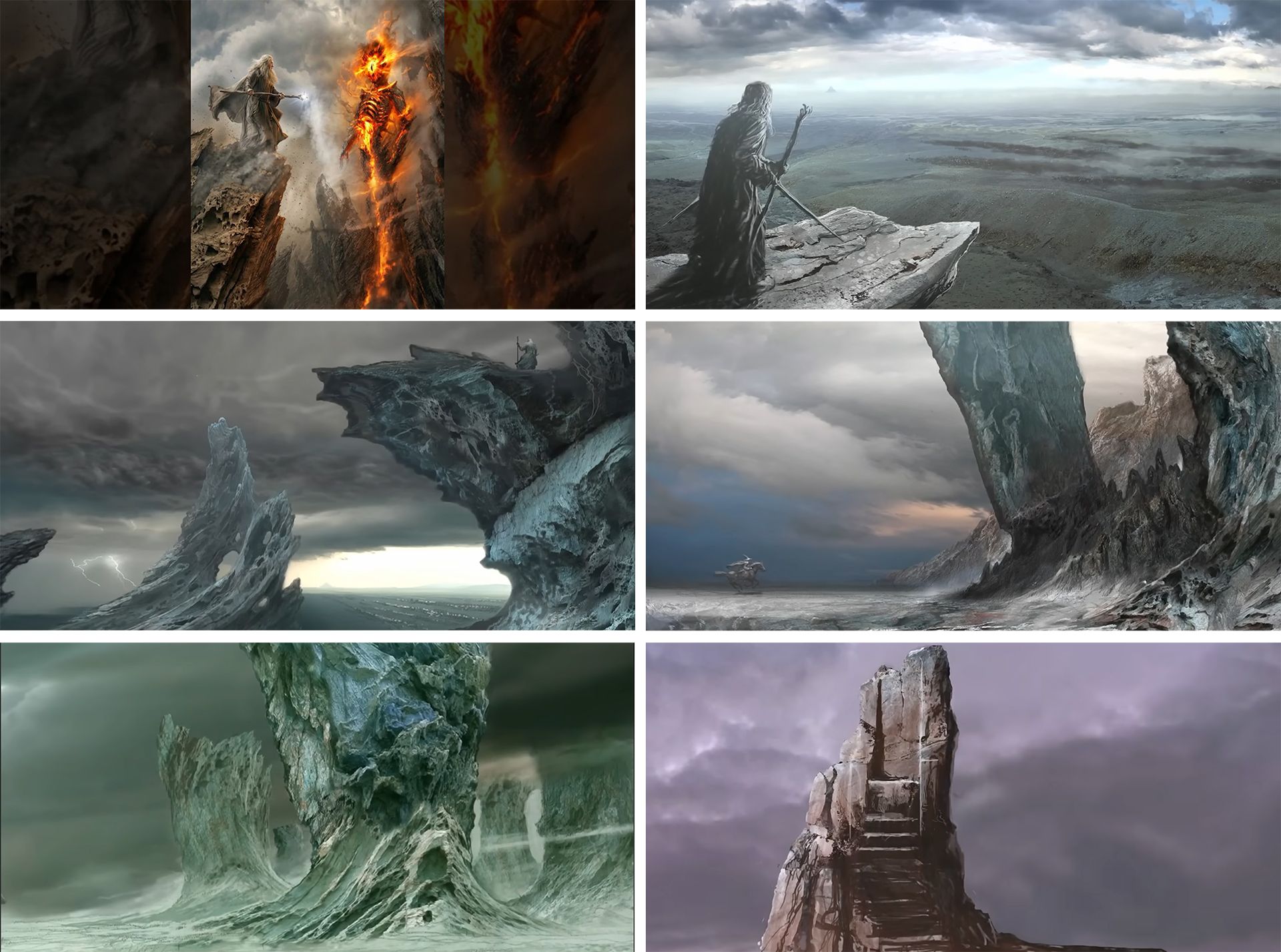 گندالف سائورون را تعقیب می‌کند ارباب حلقه‌ها