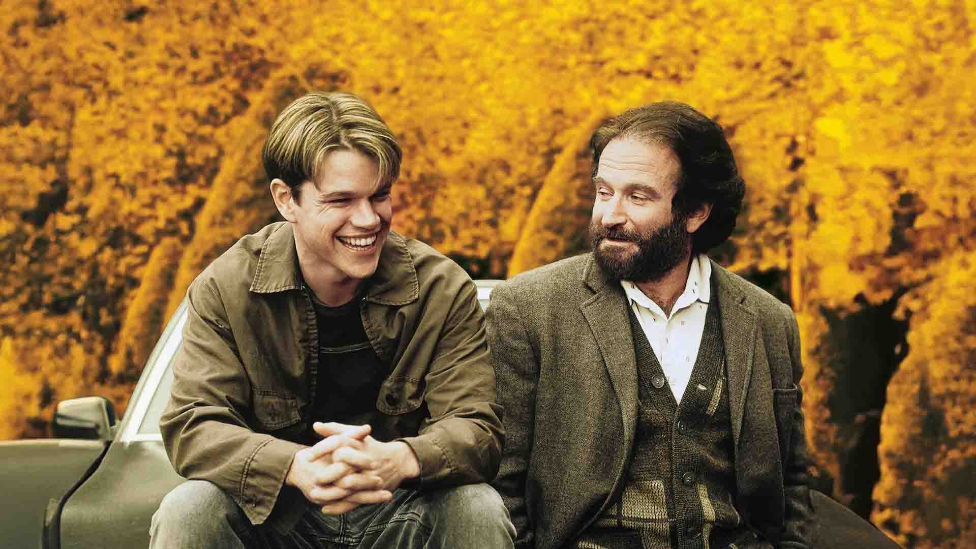 مت دیمون و رابین ویلیامز در فیلم Good Will Hunting