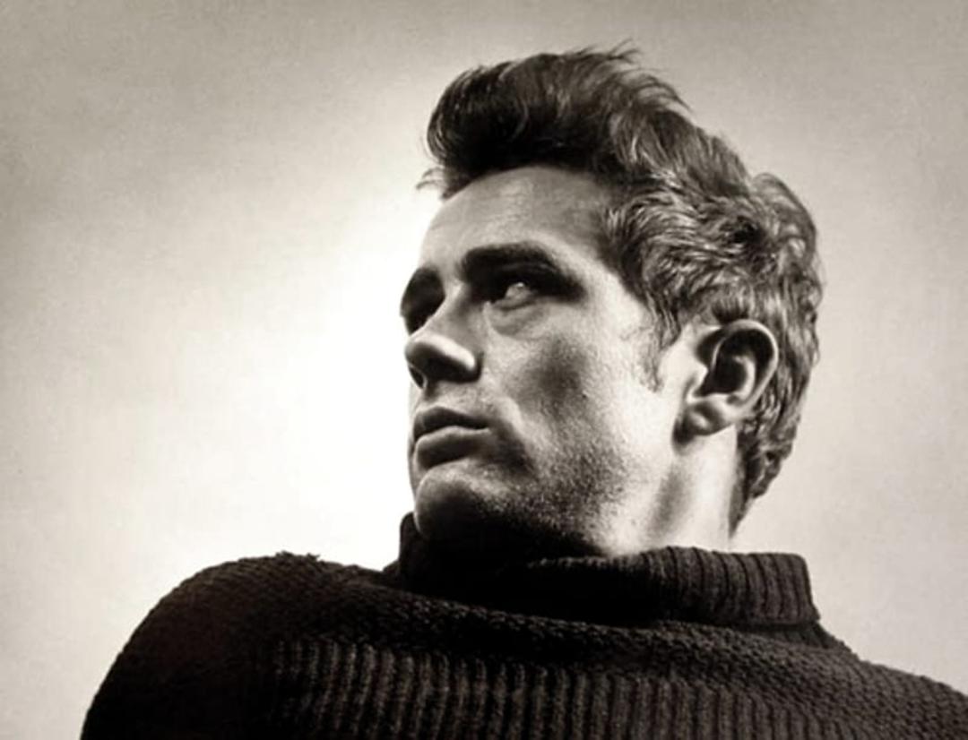 جیمز دین (James Dean) با بافت پوست مشخص در یک پرتره کلاسیک
