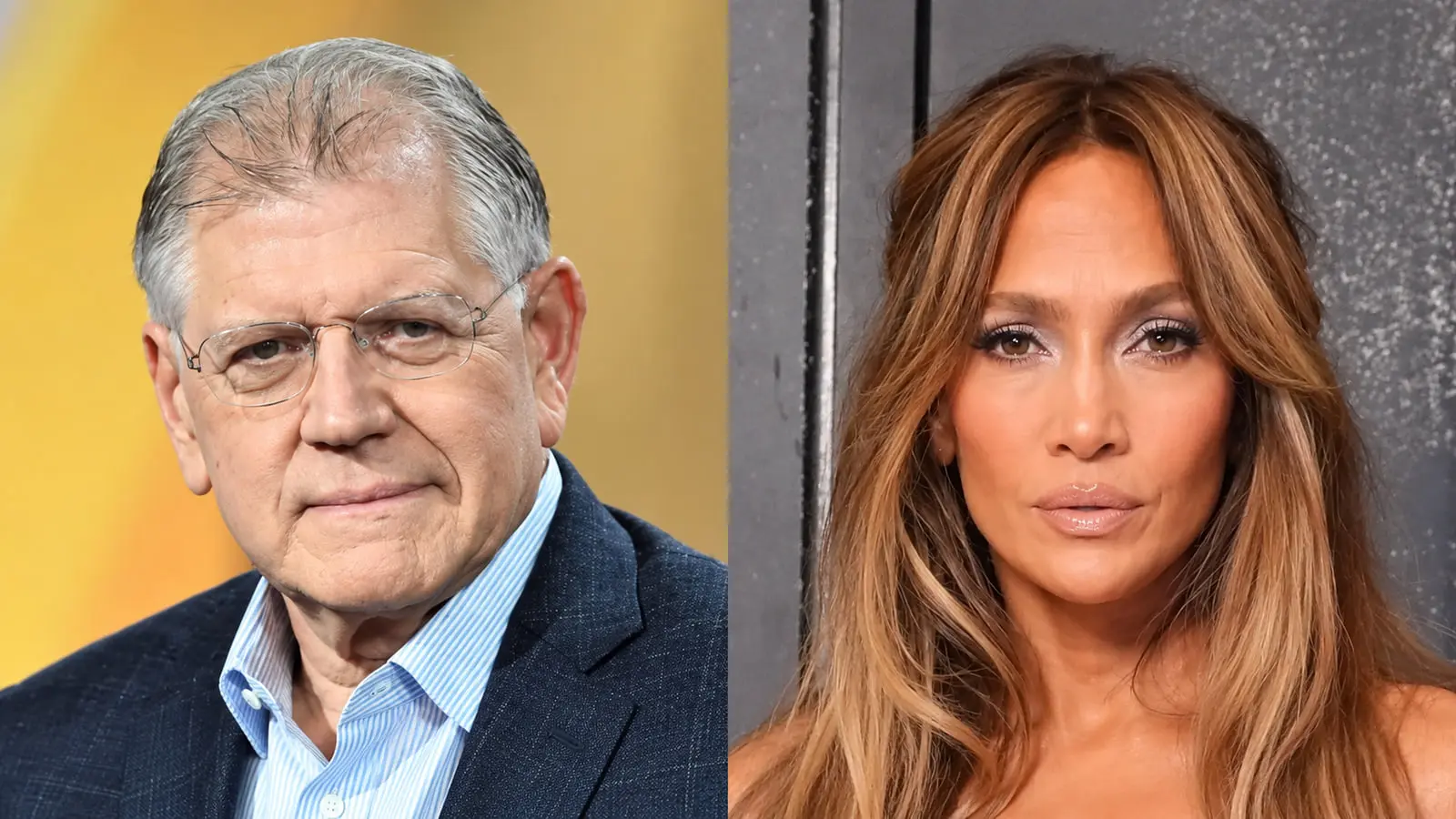 چهره جنیفر لوپز (Jennifer Lopez) و رابرت زیمکیس (Robert Zemeckis) در کنار هم