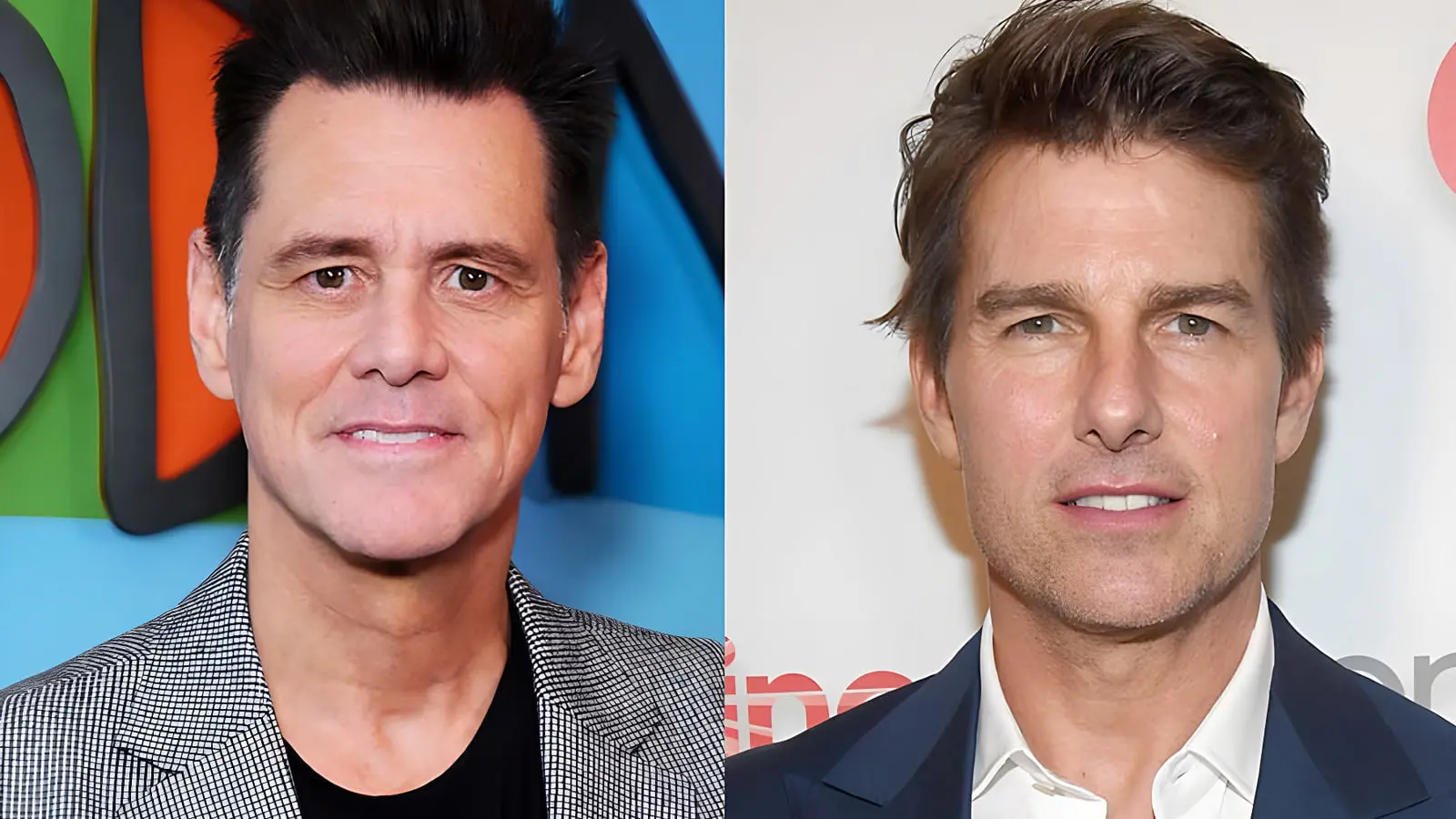 چهره‌های جیم کری (Jim Carrey) و تام کروز (Tom Cruise) در کنار هم