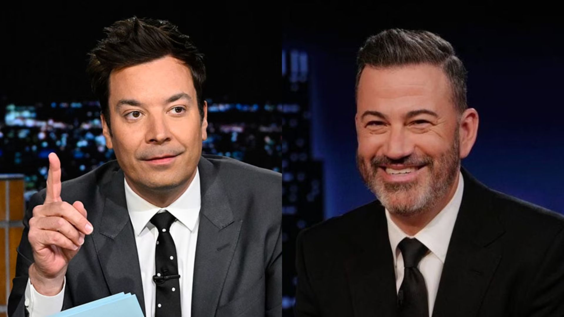 جیمی کیمل و جیمی فلن مجریان سرشناس هالیوودی